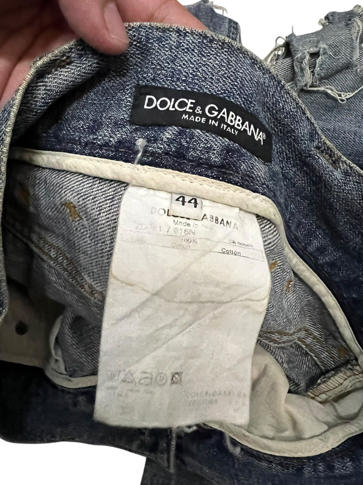 Dolce & Gabbana 💥Grunge💥Vintage Dolce & Gabbana Distress Jean Size US 30 / EU 46 - 19 Thumbnail