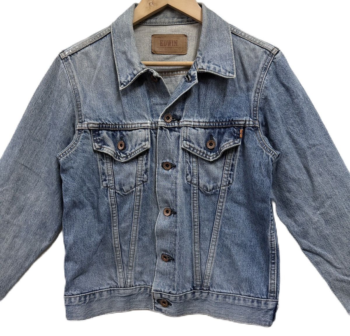 Edwin Vintage Edwin Selvedge Denim Jacket Trucker Size US S / EU 44-46 / 1 - 4 Thumbnail