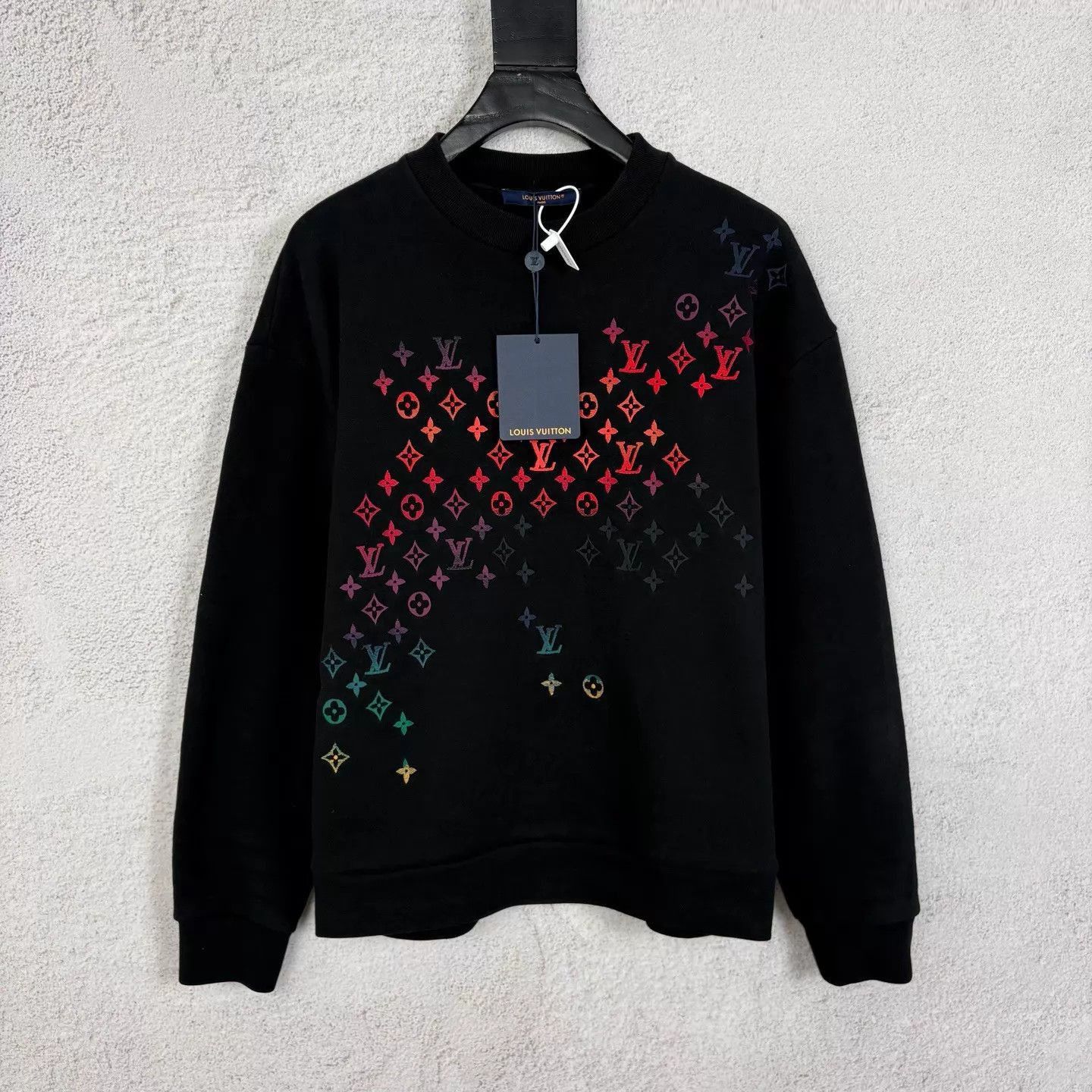 Louis Vuitton Black Graphic Long Sleeve Sweatshirt - Size S Size US S / EU 44-46 / 1 - 1 Thumbnail