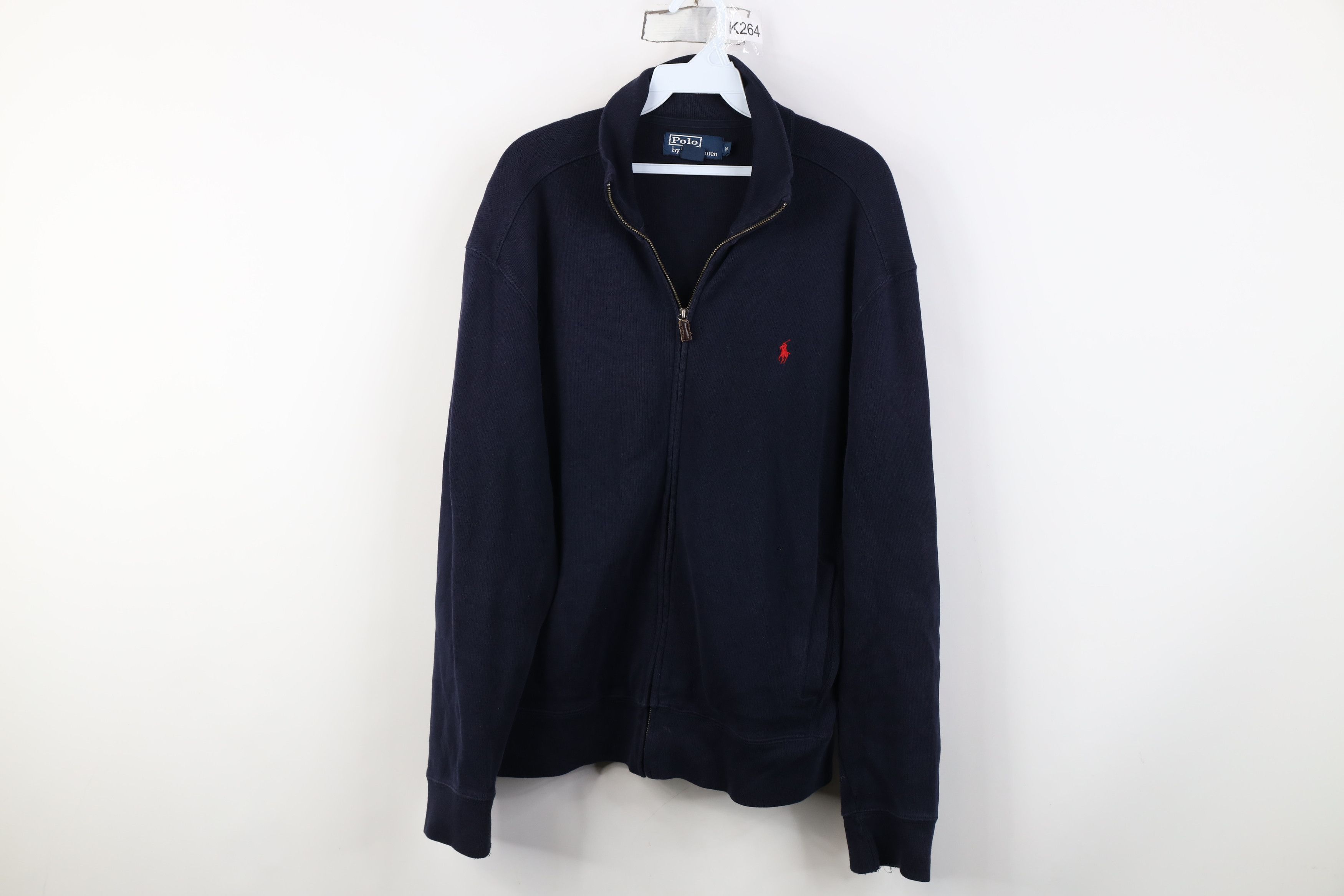 Ralph Lauren Vintage 90s Ralph Lauren Cotton Ribbed Knit Sweater Jacket Size US M / EU 48-50 / 2 - 1 Thumbnail