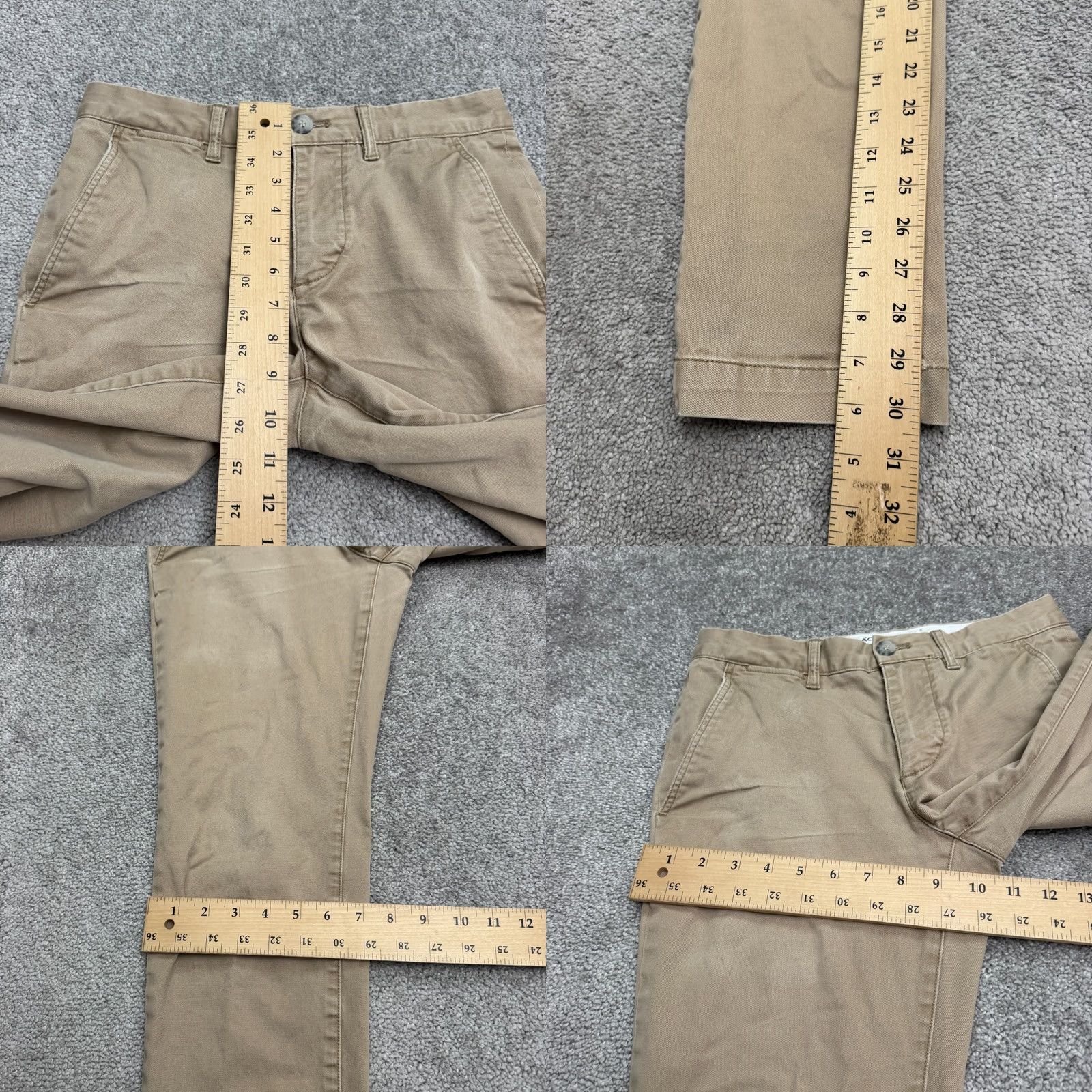 Lacoste Lacoste Slim Fit Chino Pants Mens 29x32 Khaki Brown Cotton Stretch Casual Preppy Size US 30 / EU 46 - 10 Thumbnail