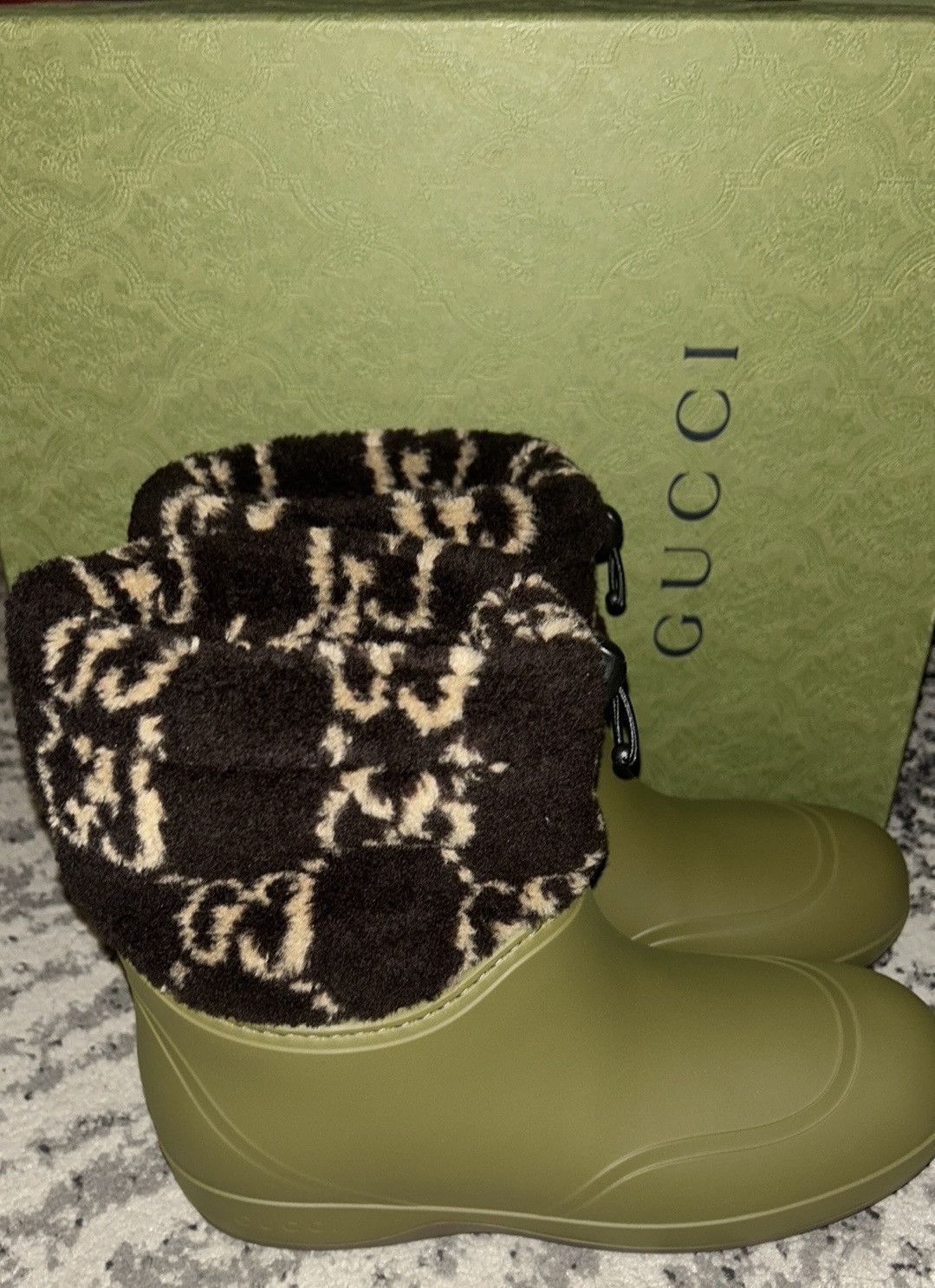Gucci Gucci GG Printed Rubber Boots size 8 Size US 8 / EU 41 - 5 Thumbnail