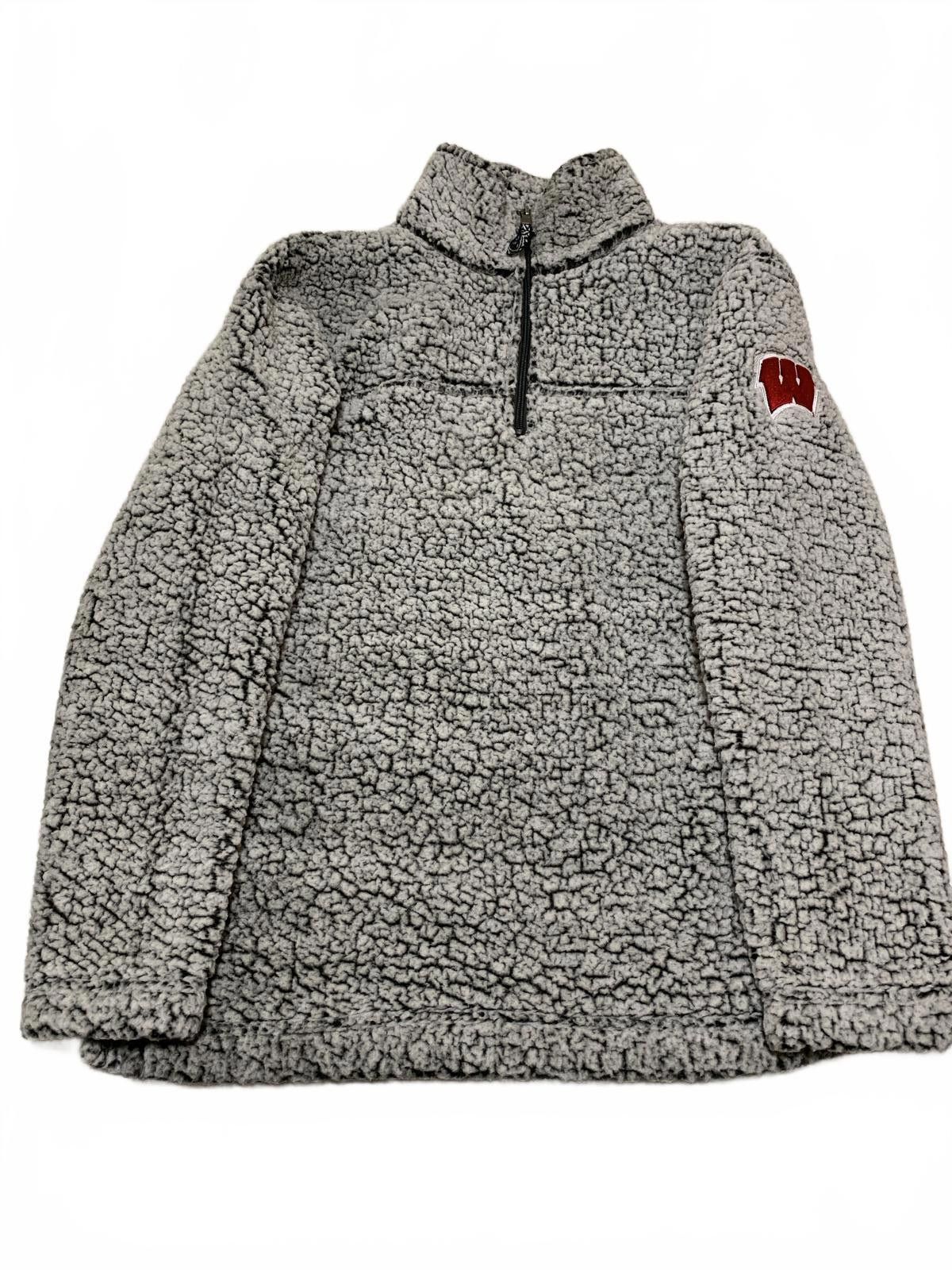 Other Boxercraft Men's M Gray Sherpa Fleece Quarter-Zip Size US M / EU 48-50 / 2 - 4 Thumbnail