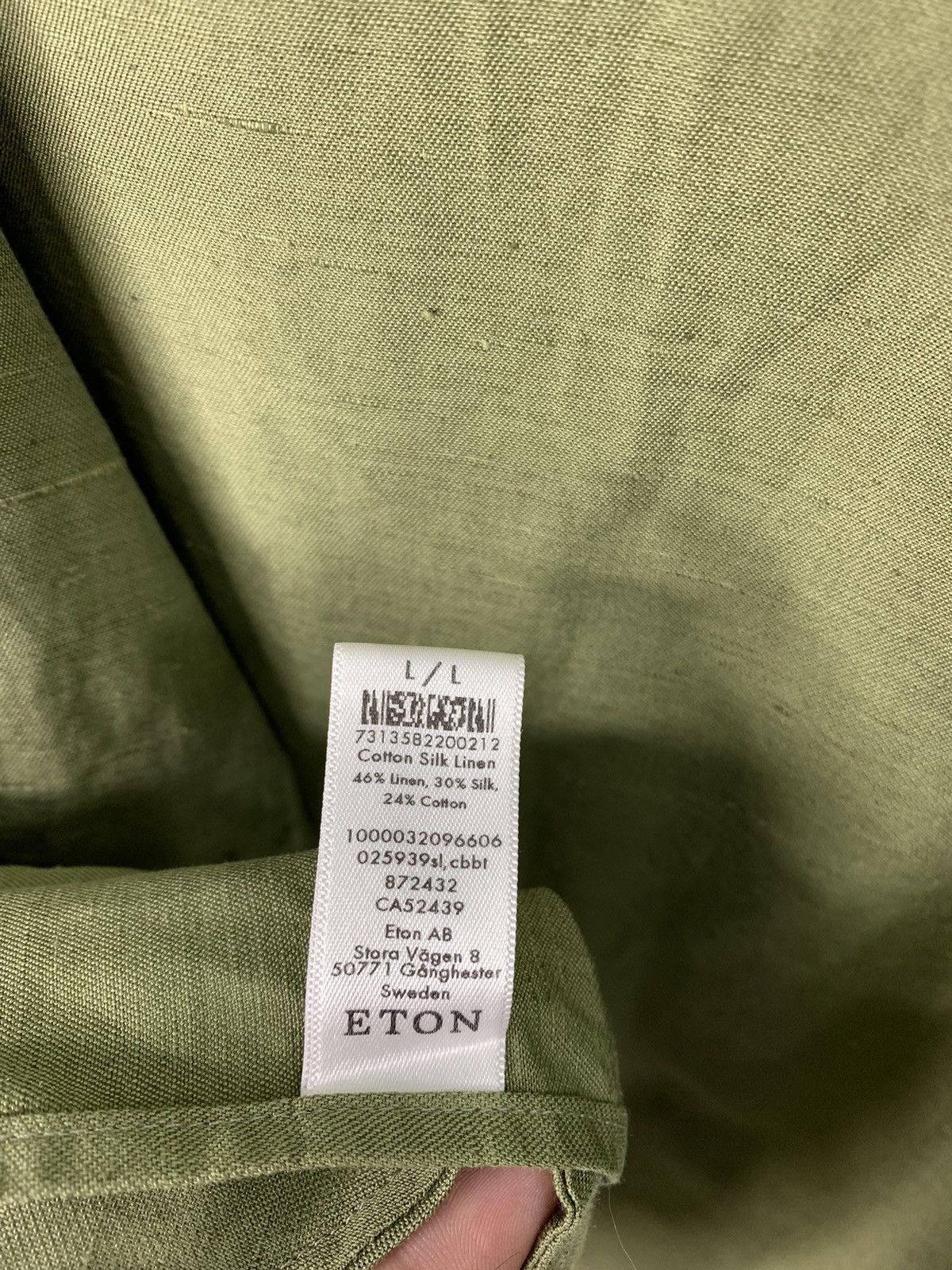 Designer × Eton Eton Silk/Linen/Cotton Blazer L Size Size 40L - 13 Thumbnail