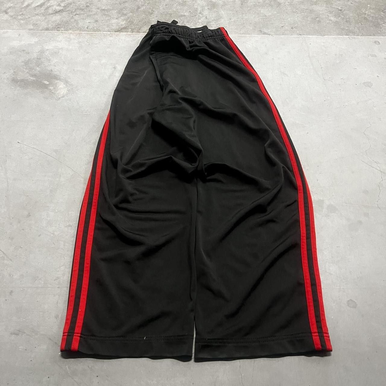 Adidas × Vintage Vintage Y2K/2000s Baggy Adidas Red Striped Trackpants! Size US 34 / EU 50 - 5 Thumbnail