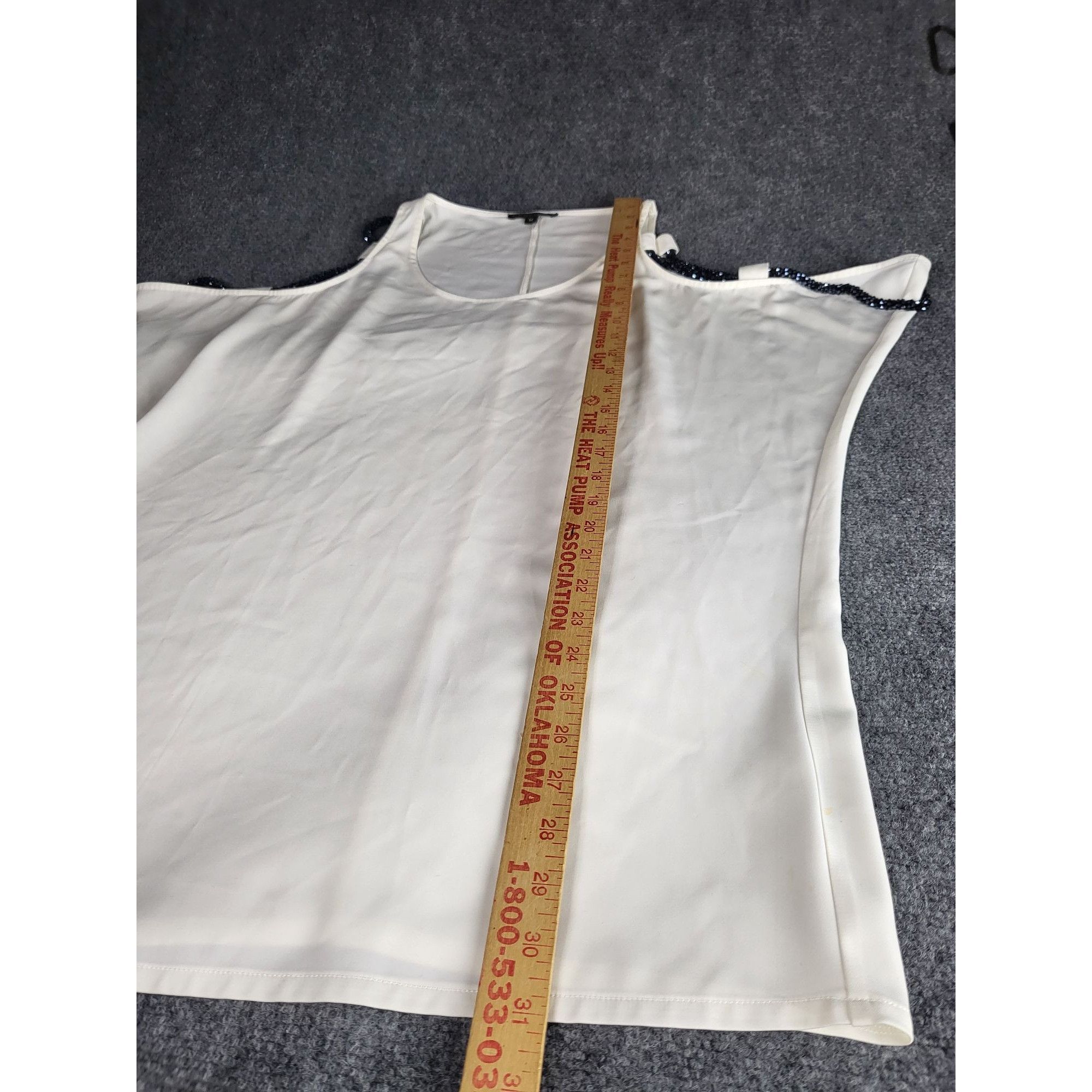 Country Road Alberto Makali New York Sleeveless Top Women Sz M White Jewe Size M / US 6-8 / IT 42-44 - 5 Thumbnail