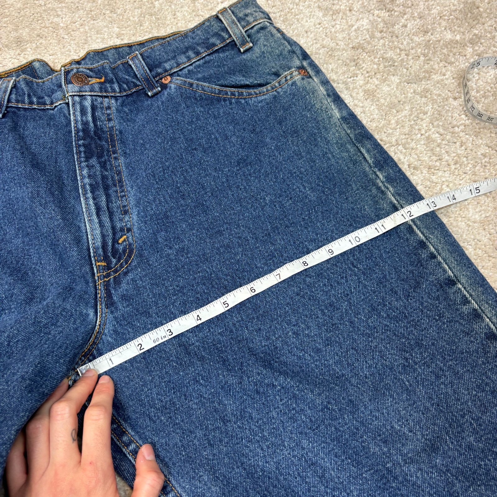 Levi's Vintage 90s Levi's Orange Tab 550 Relaxed Jeans Men's 36x31 Size US 36 / EU 52 - 8 Thumbnail