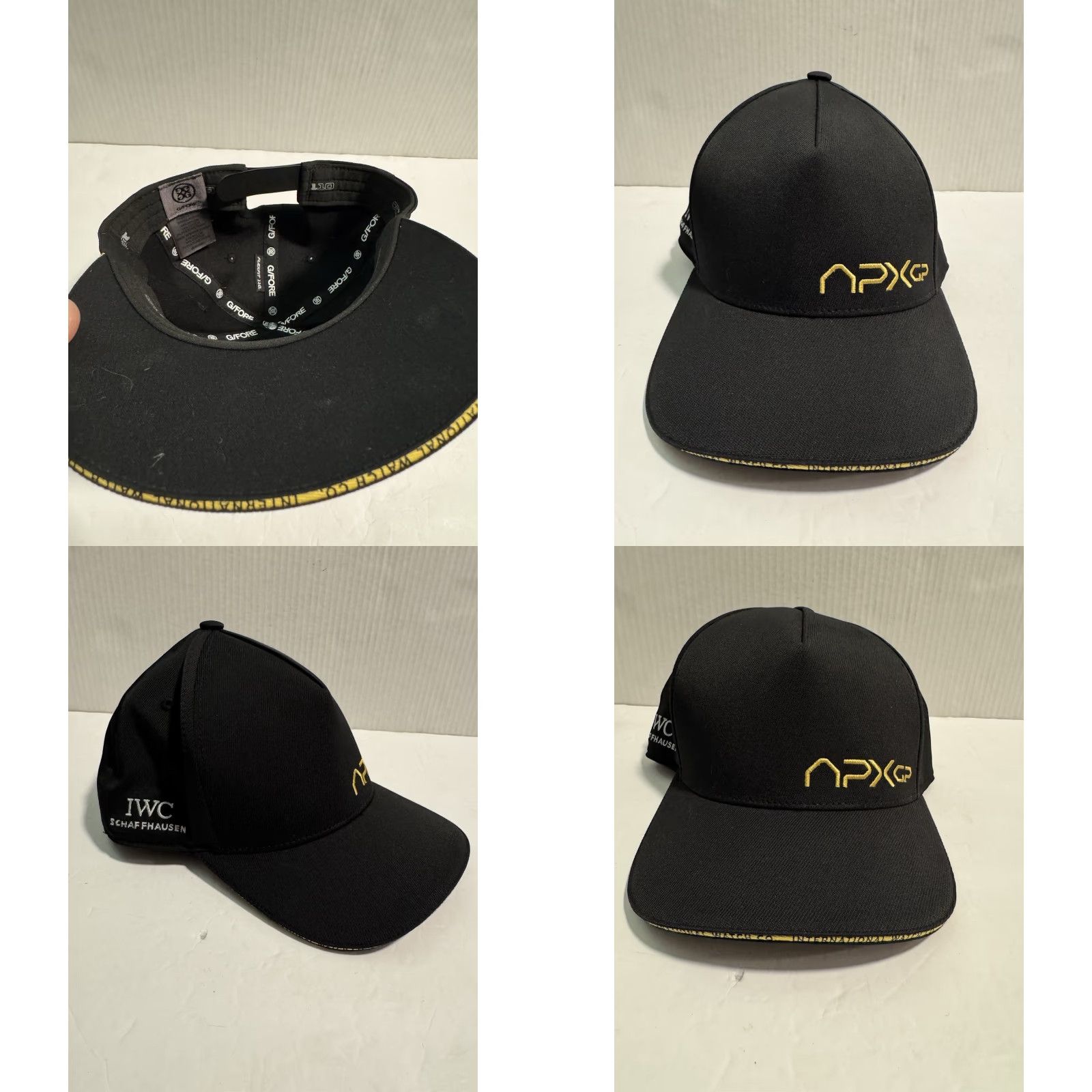 Vintage VINTAGE Official IWC Schaffhausen APX GP G/Force Black Hat Flexfit One Ten Rare Size ONE SIZE - 9 Thumbnail