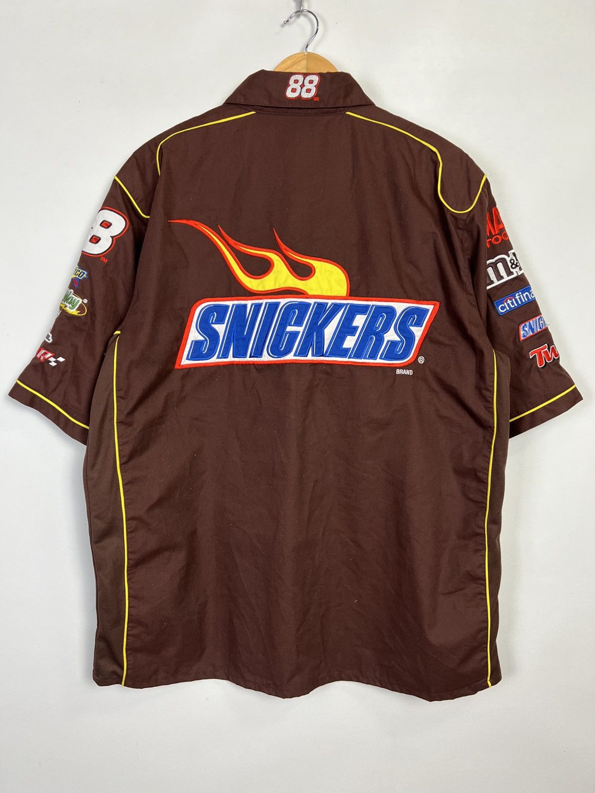 JH Design Vintage JH Design Snickers Moto Y2K brown Travis shirt Size US XL / EU 56 / 4 - 11 Thumbnail