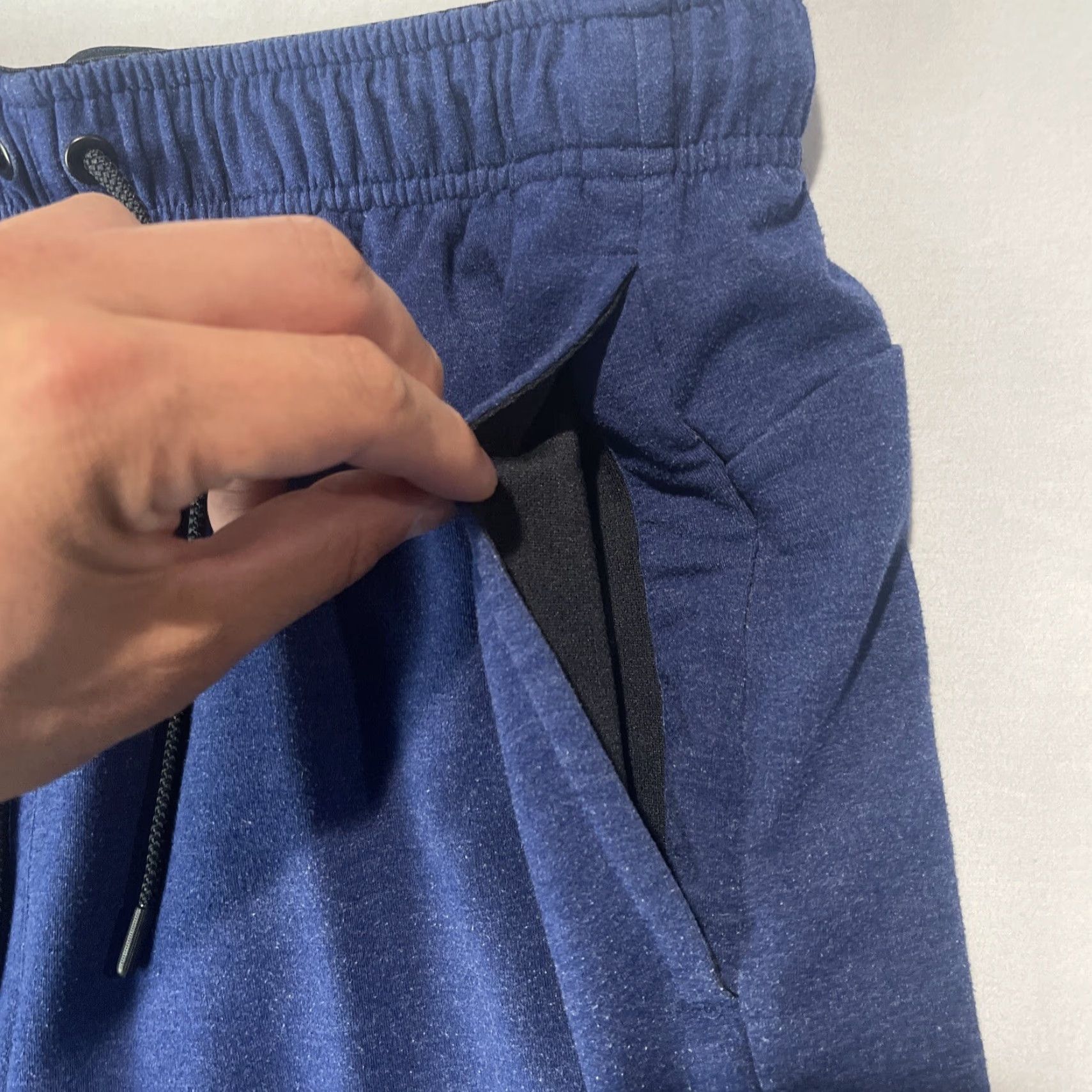 Nike Nike Shorts Mens M Dri Fit Active Training Performance 817417-429 Gym Adult Blue Polyester Blend Nike Athletic Shorts Mens Regular M Inseam 9in Size US 31 - 4 Thumbnail