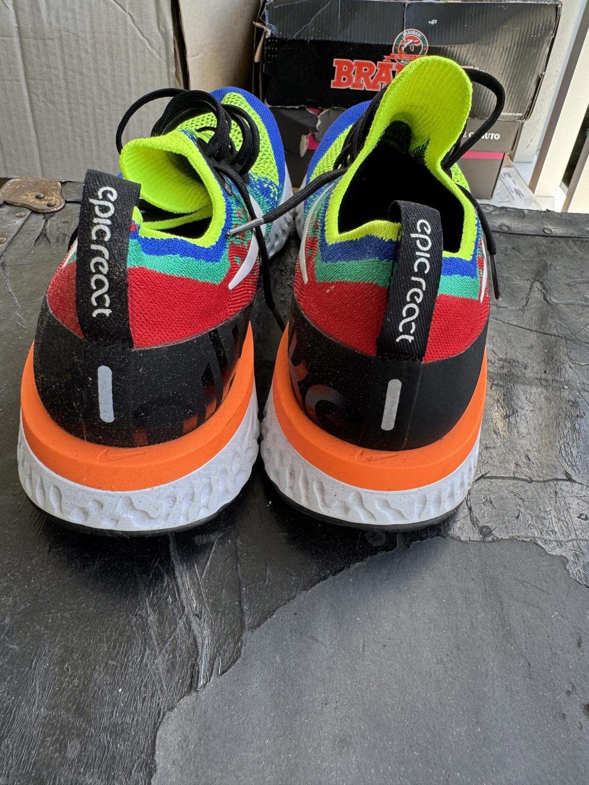 Nike Rare Ltd Edition Nike Epic React Flyknit Belgium Running Size US 12 / EU 45 - 4 Thumbnail