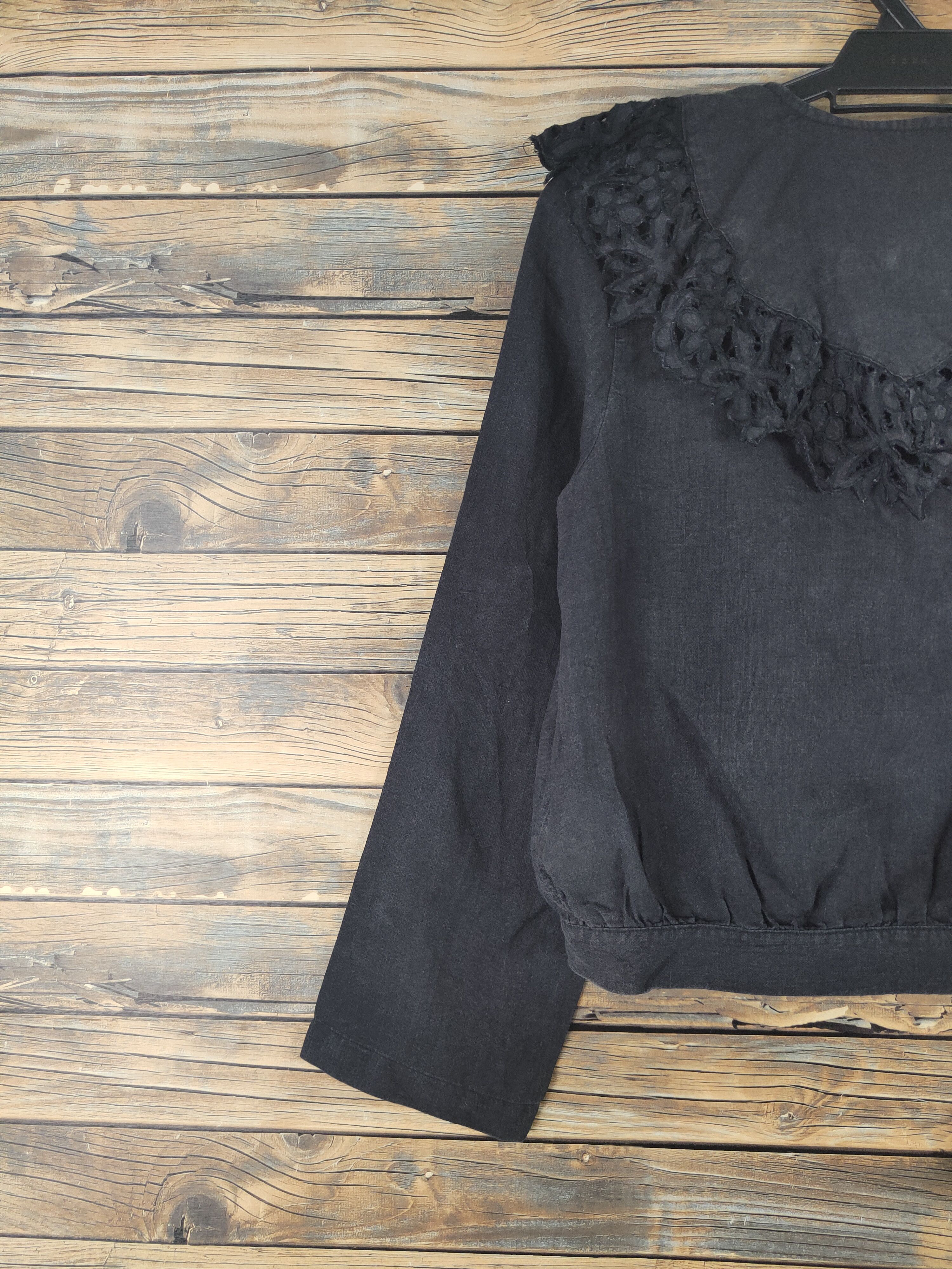 Japanese Brand × Vintage Vintage & Luxury Design Rekisama Black Blouses Size M / US 6-8 / IT 42-44 - 9 Thumbnail