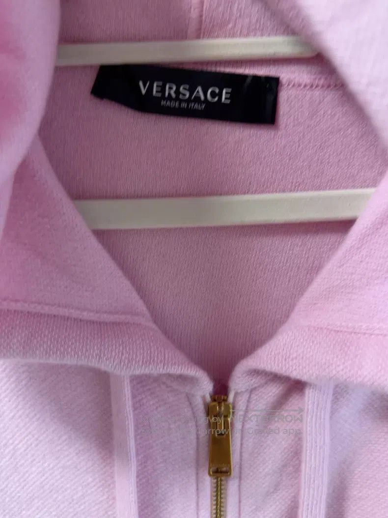 Versace Versace Pink hooded cardigan sweatshirt Size XS / US 0-2 / IT 36-38 - 2 Thumbnail