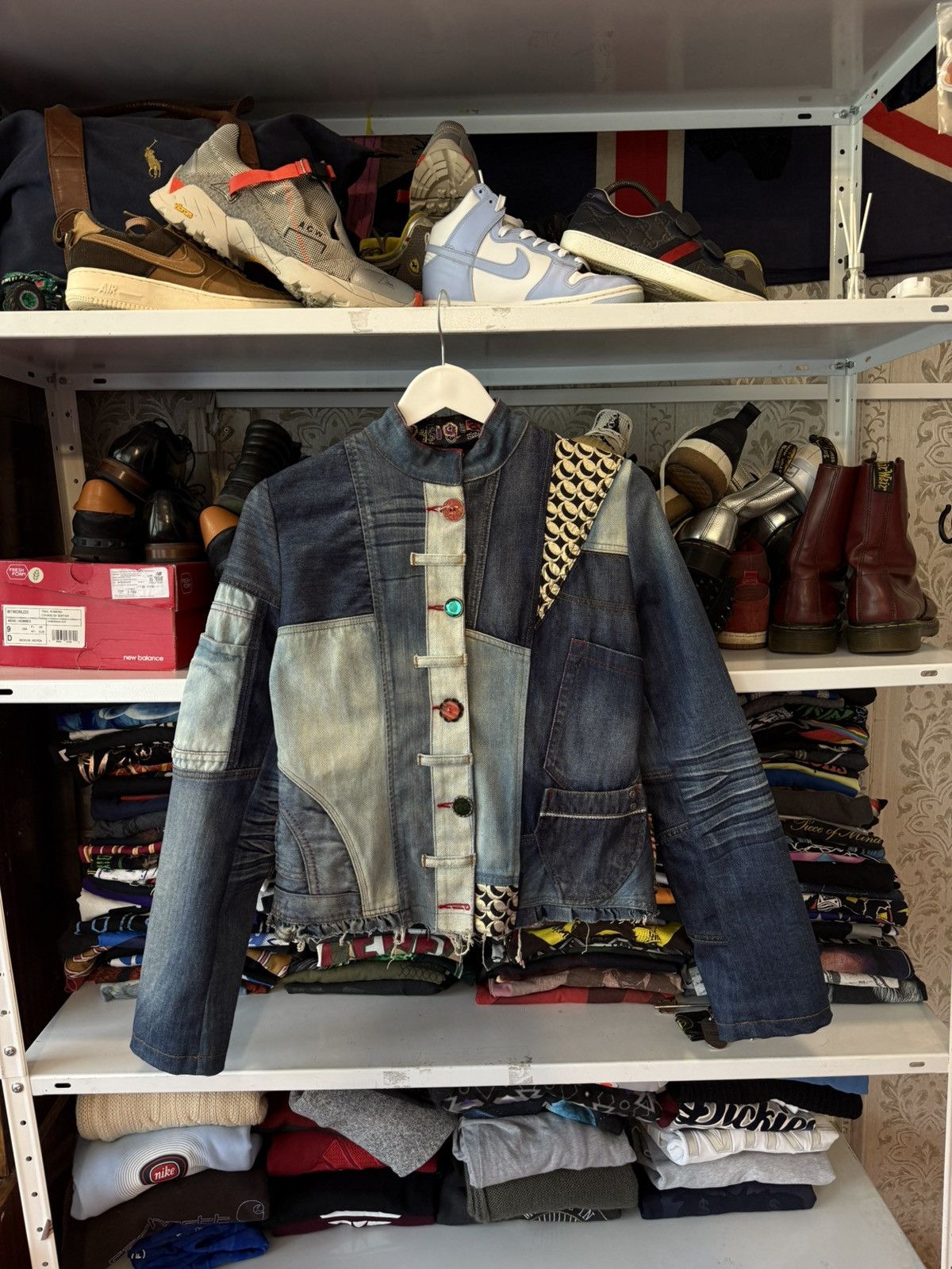 Vintage Designer Patch work Denim Jackets Y2K Japanese