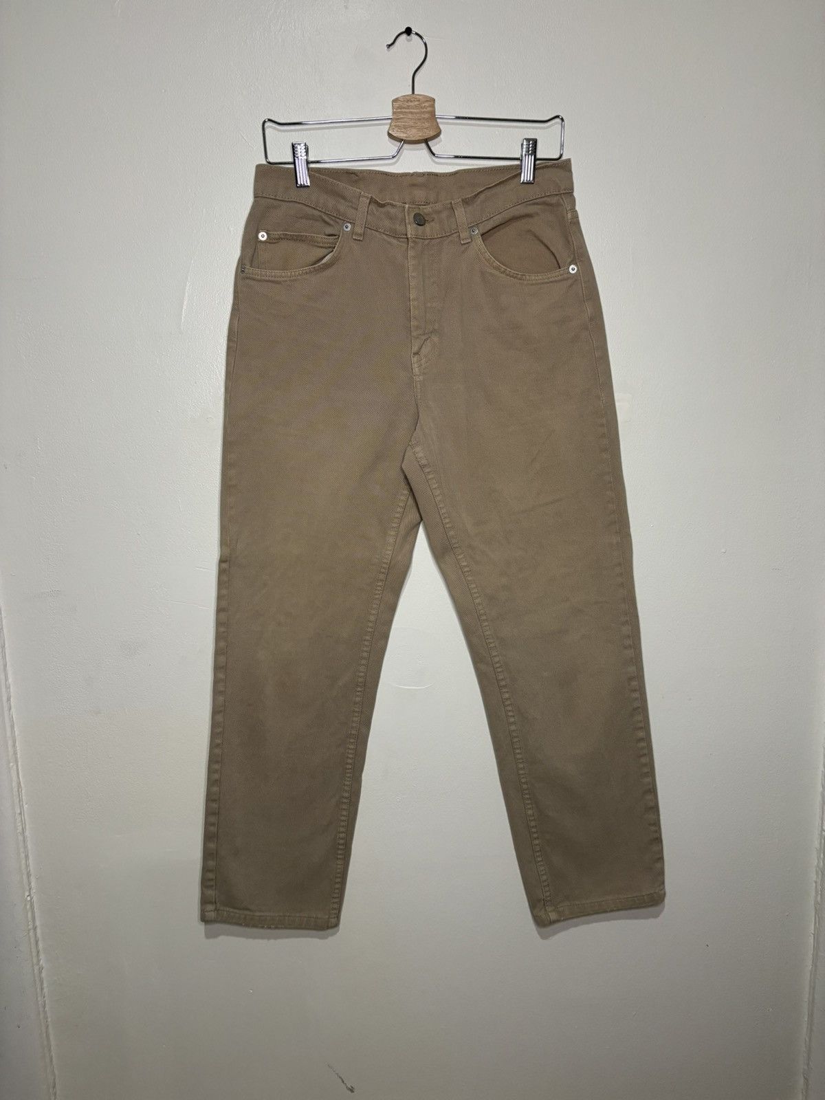 Vintage Vintage 1990s Beige Denim Jeans Size US 32 / EU 48 - 1 Thumbnail