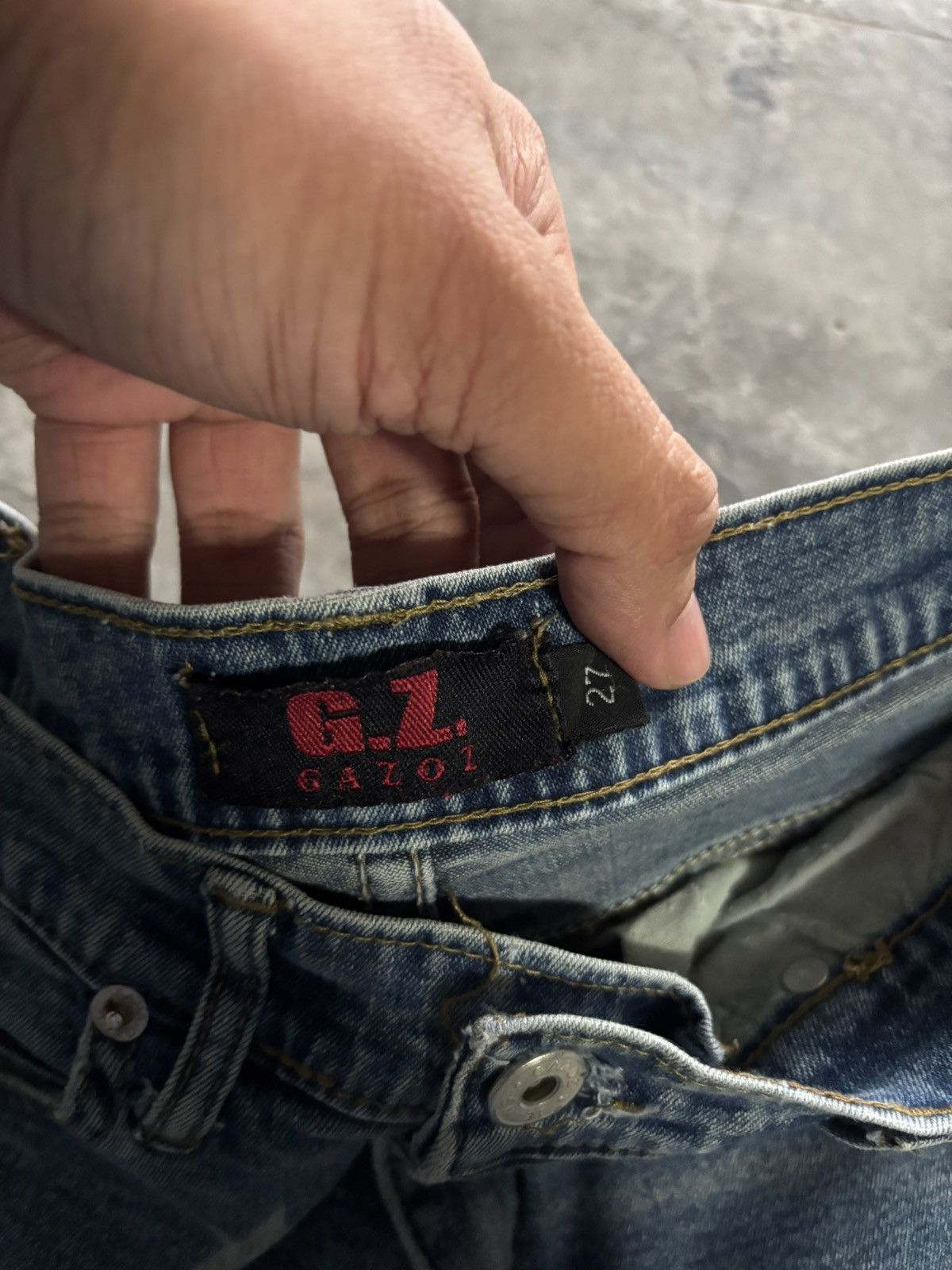 20471120 × Hysteric Glamour × If Six Was Nine GAZOZ flare star jeans punk gothic american flag style Size US 26 / EU 42 - 5 Thumbnail