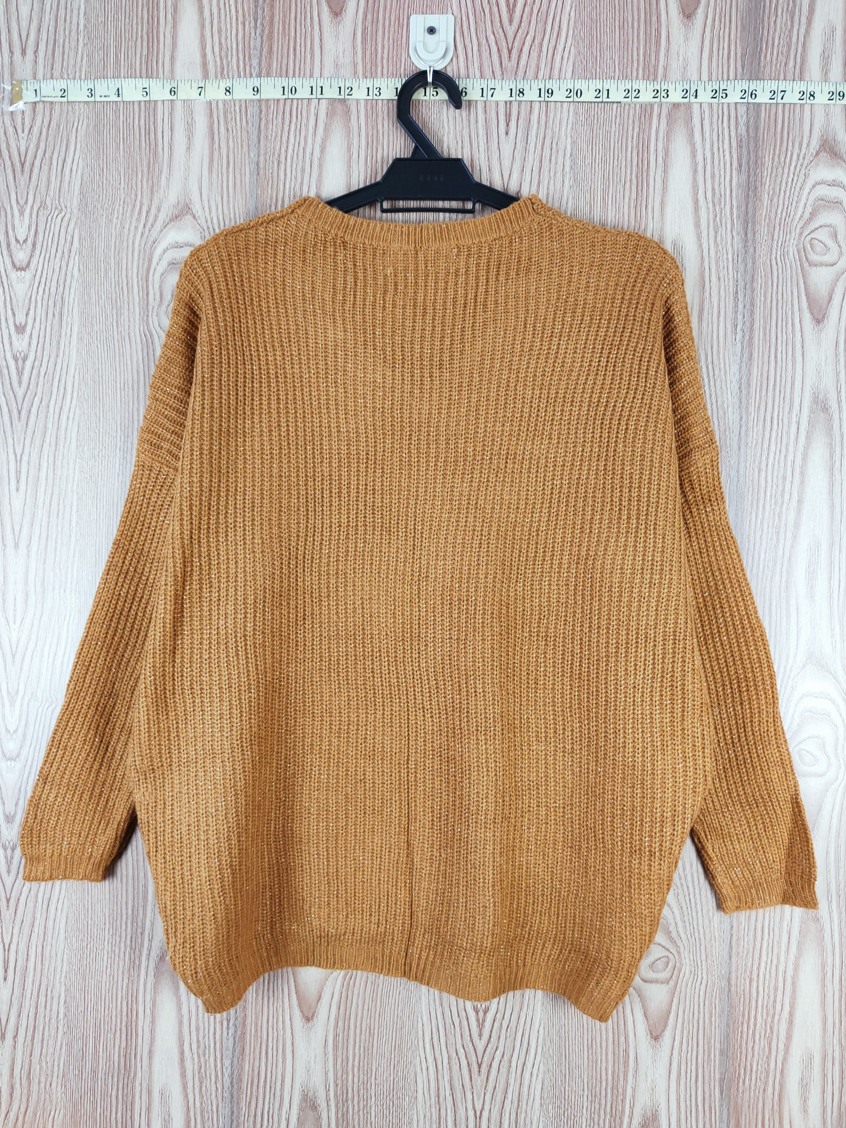 Vintage Gorge Brown Knitwear Sweatshirts #W354 Size M / US 6-8 / IT 42-44 - 8 Thumbnail