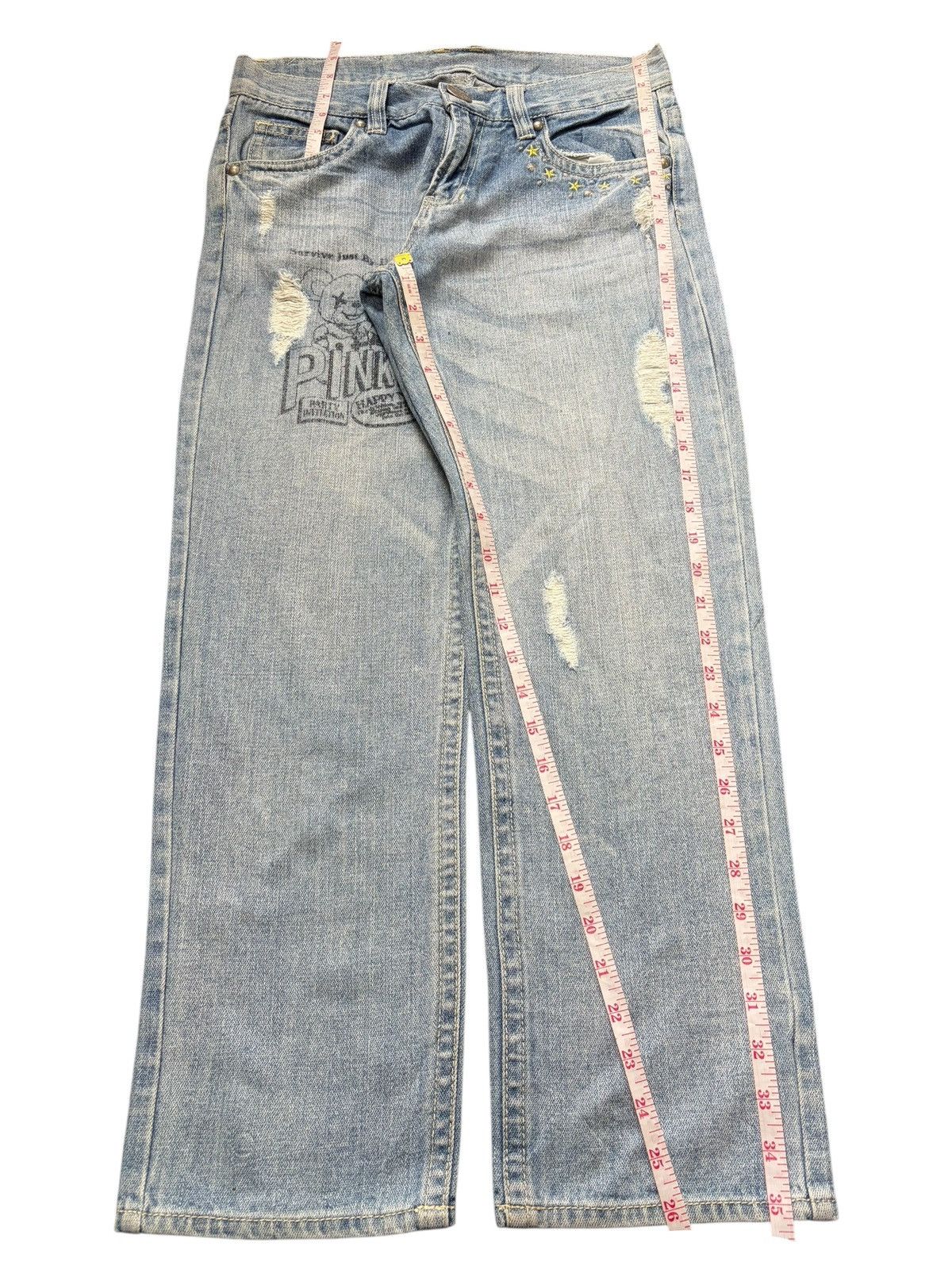 Ksubi Vintage Japanese Brand Printed Distressed Jeans Size 29" - 7 Thumbnail