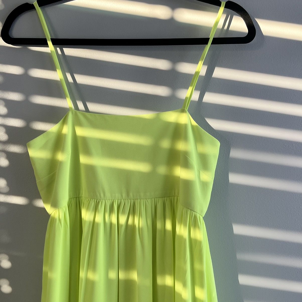 Designer NWT Kleid For Her Neon Yellow High Low Asymmetrical Size XS / US 0-2 / IT 36-38 - 4 Thumbnail