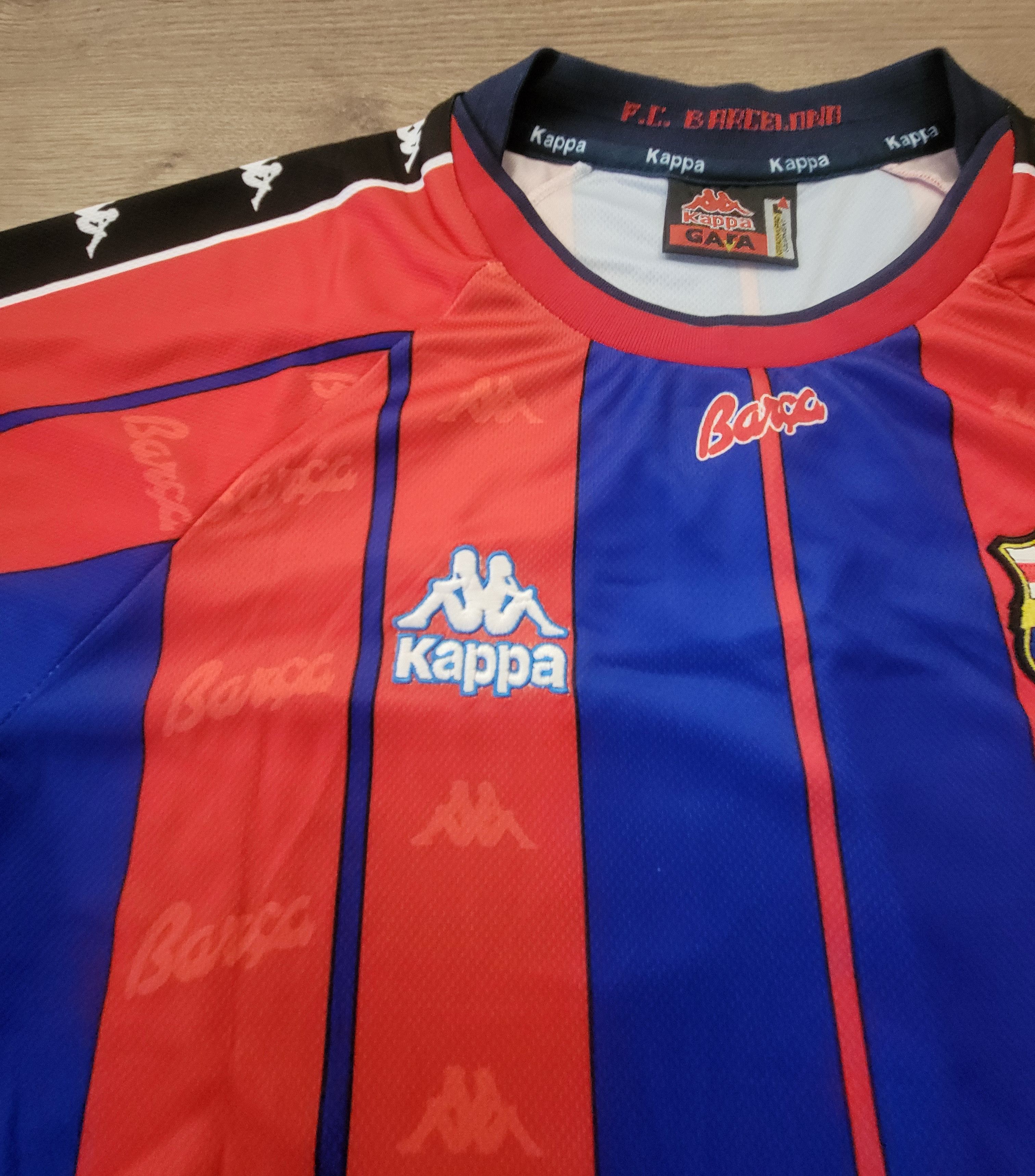 Other Figo 7 Barcelona 1997/1998 Vintage Soccer Jersey trikot Size US L / EU 52-54 / 3 - 4 Thumbnail