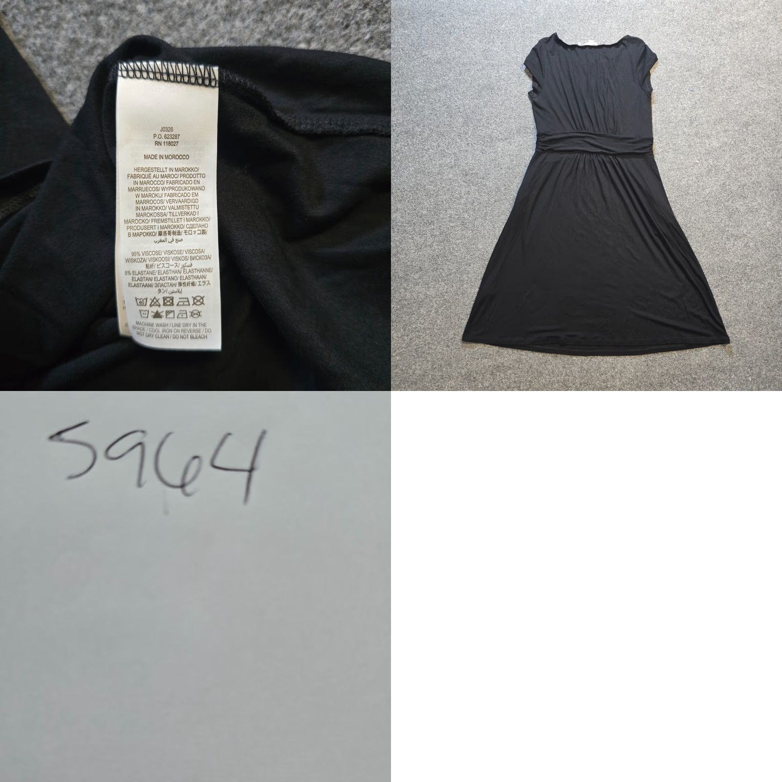 Boden Boden Dress Women 6P Petite Black Sheath Short Sleeves Stretch Basic Capsule Casual Size 28" / US 6 / IT 42 - 8 Thumbnail