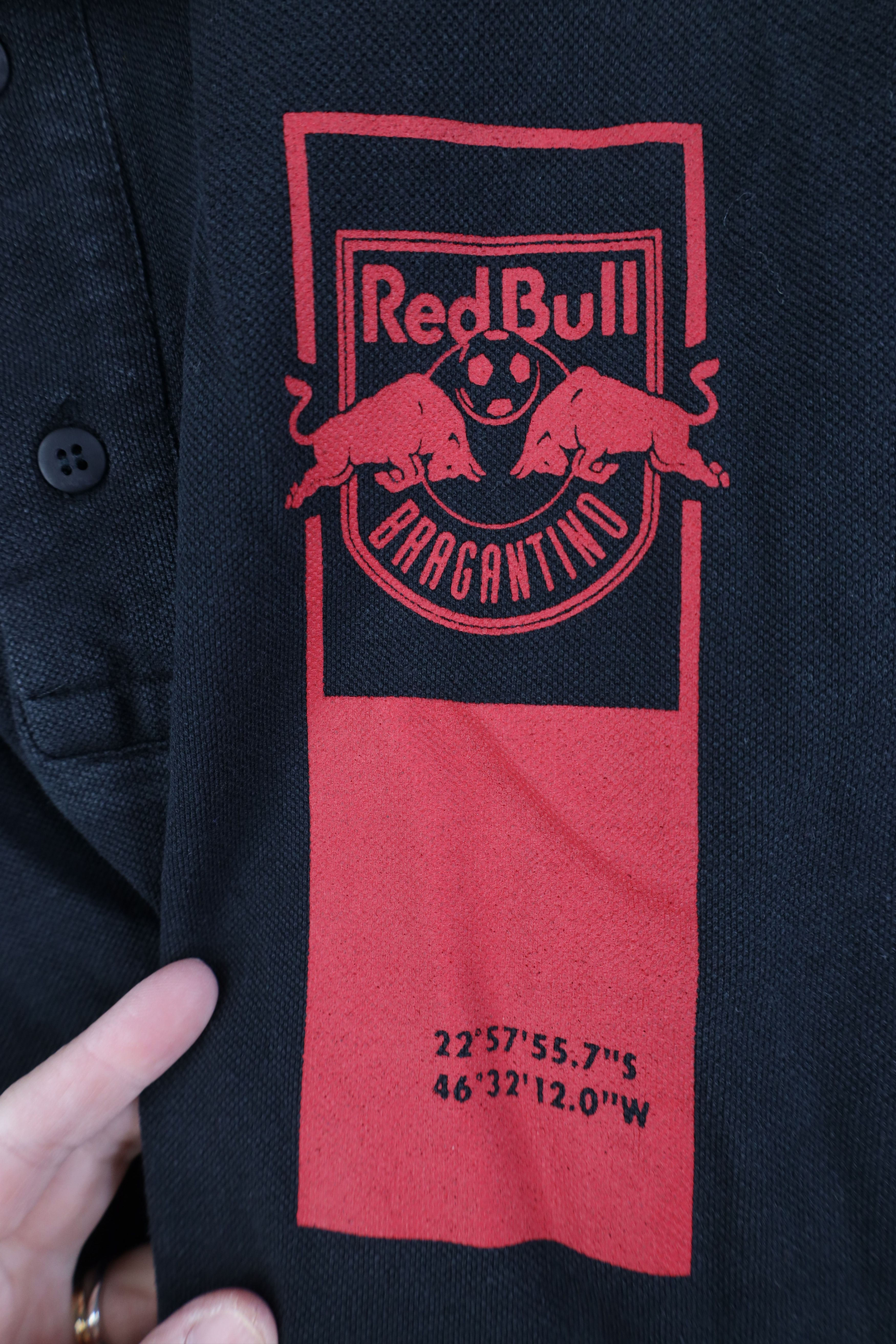 Vintage Vintage Brazil Serie A Red Bull Bragantino Soccer Polo Size US L / EU 52-54 / 3 - 4 Thumbnail