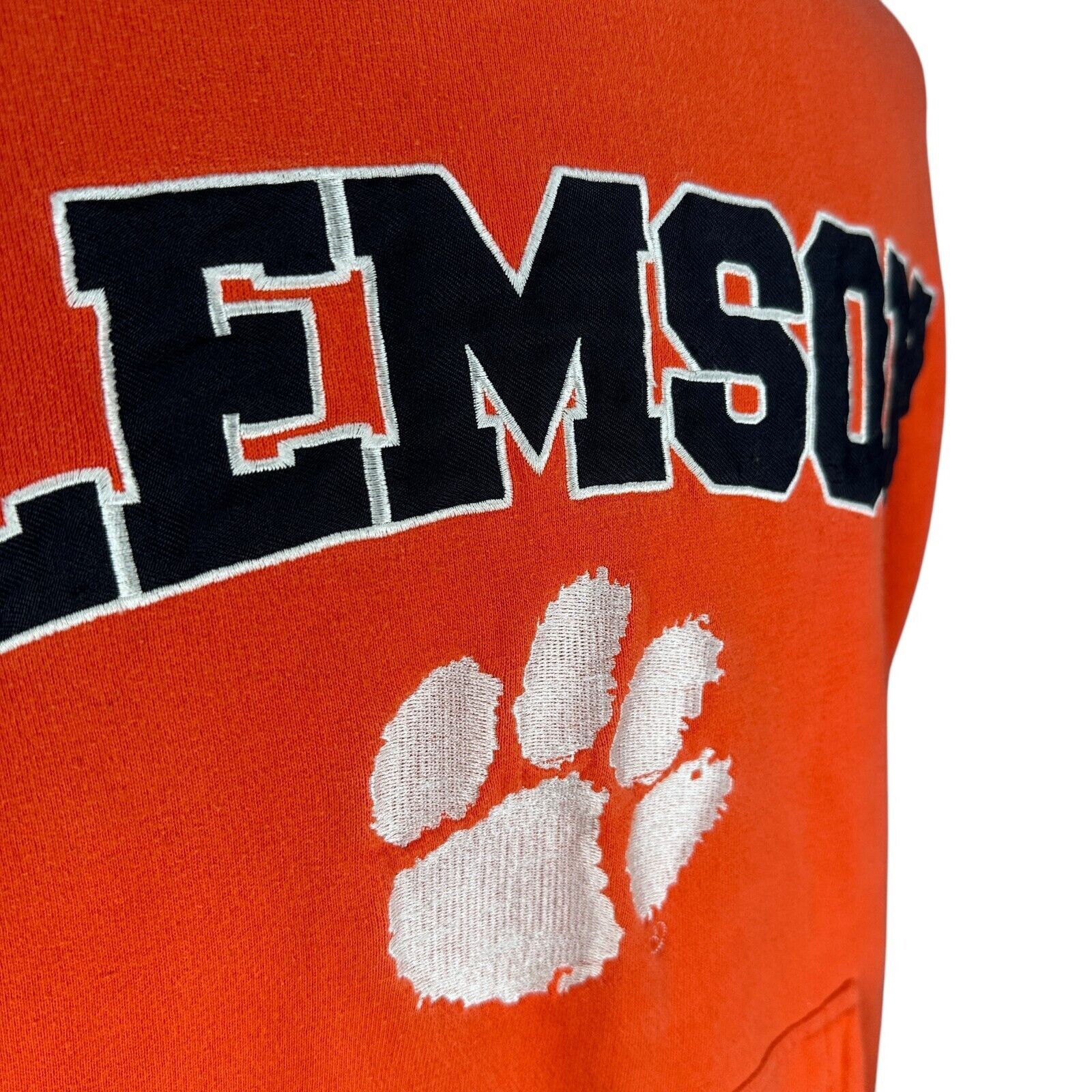 Starter Vintage Starter Clemson Tigers Hoodie Men’s 2XL XXL Orange Size US XXL / EU 58 / 5 - 2 Thumbnail