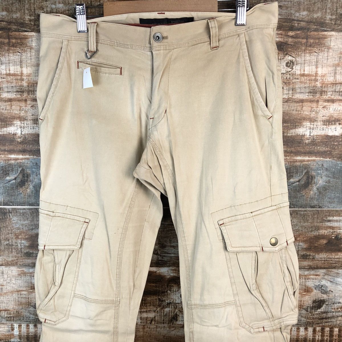 Schlussel DL Schlussel Brown Cargo Multipocket Pants #C215 Size US 31 - 4 Thumbnail