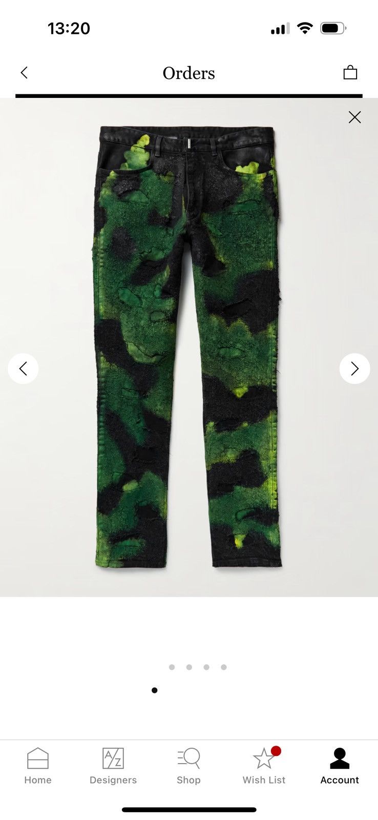 1017 ALYX 9SM × Givenchy $2000 Givenchy Straight-Leg Distressed Painted Jeans Size US 31 - 5 Thumbnail