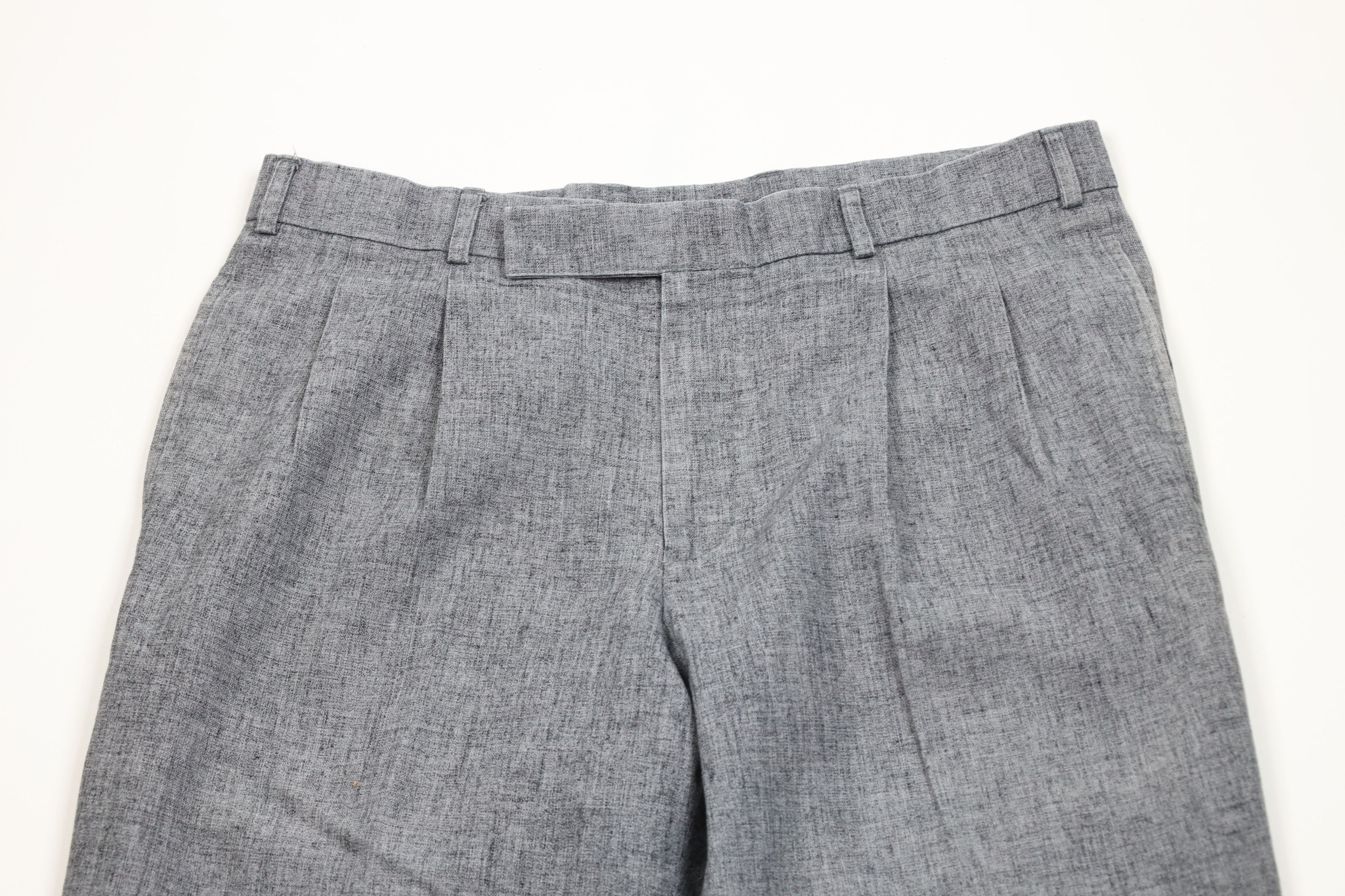 Vintage Vintage 90s Streetwear Atomic Fleck Chambray Wide Leg Pants Size US 34 / EU 50 - 2 Thumbnail