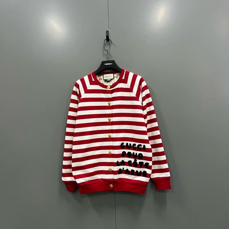 Gucci Gucci White and red striped logo jacket 2502-Nextarrow Size US M / EU 48-50 / 2 - 1 Thumbnail