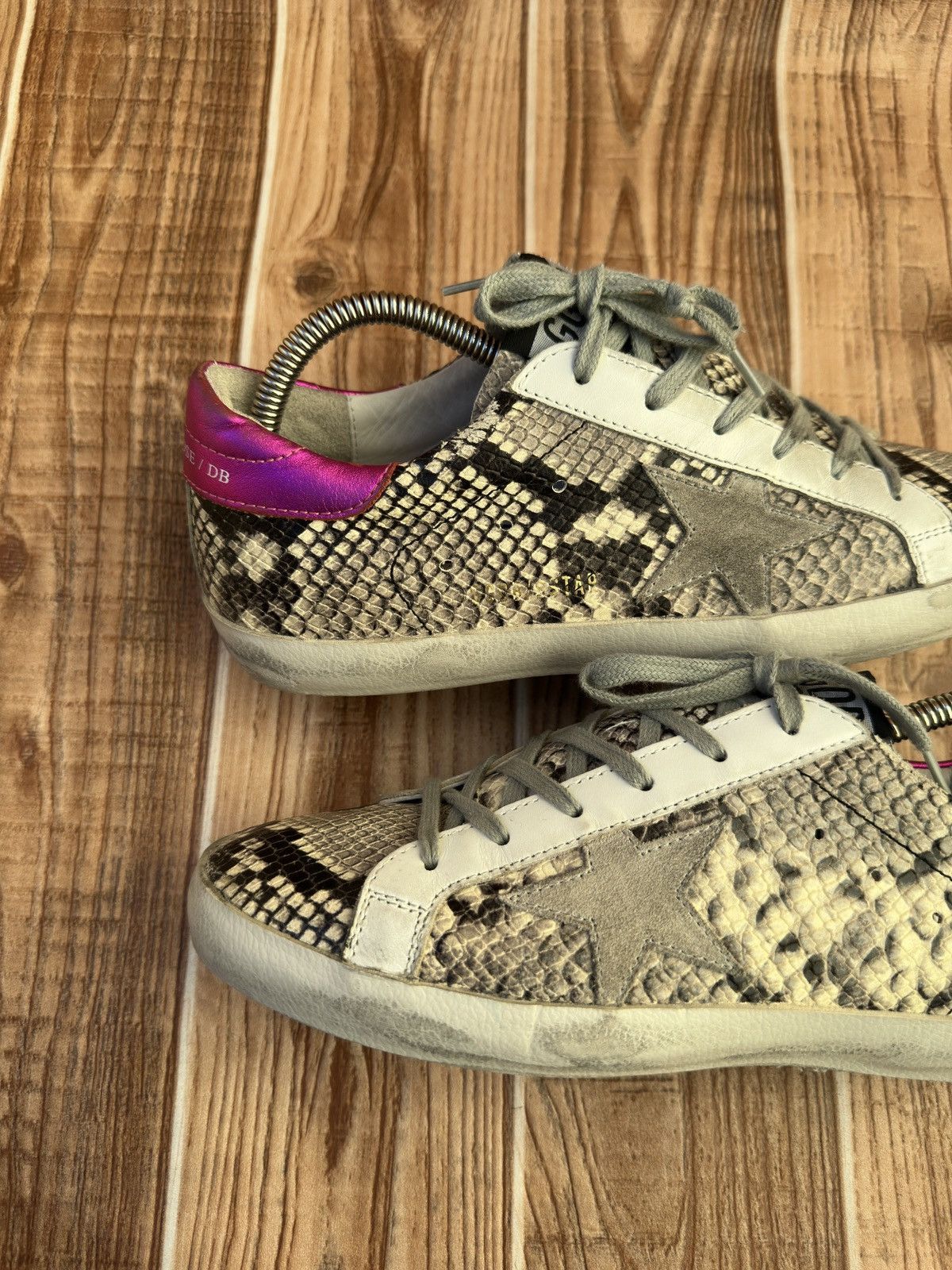 Golden Goose Golden Goose Snake Print Leather Lowtop Sneaks. Size US 7 / EU 40 - 9 Thumbnail