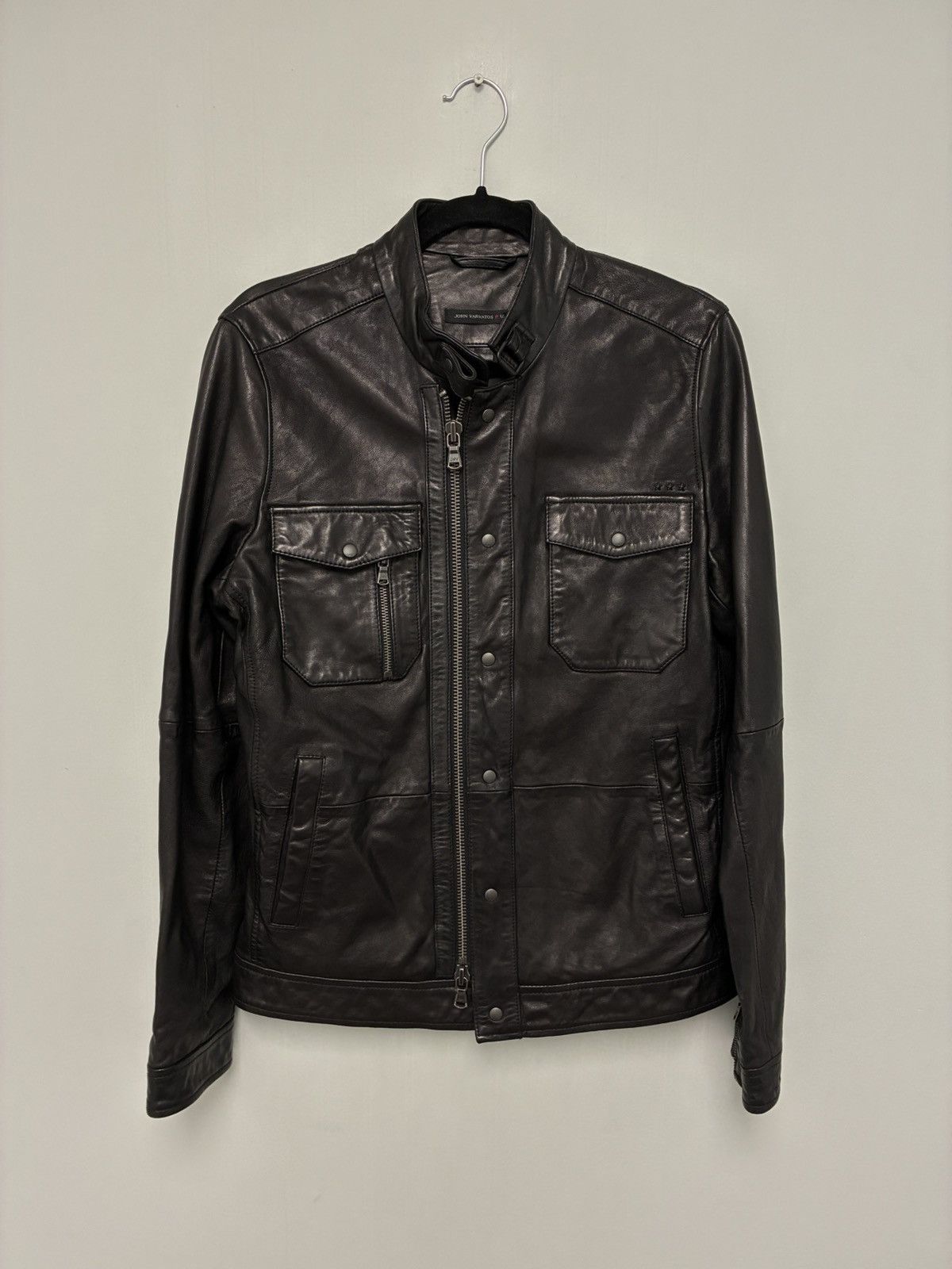John Varvatos Leather Jacket. Size small Size US S / EU 44-46 / 1 - 9 Thumbnail