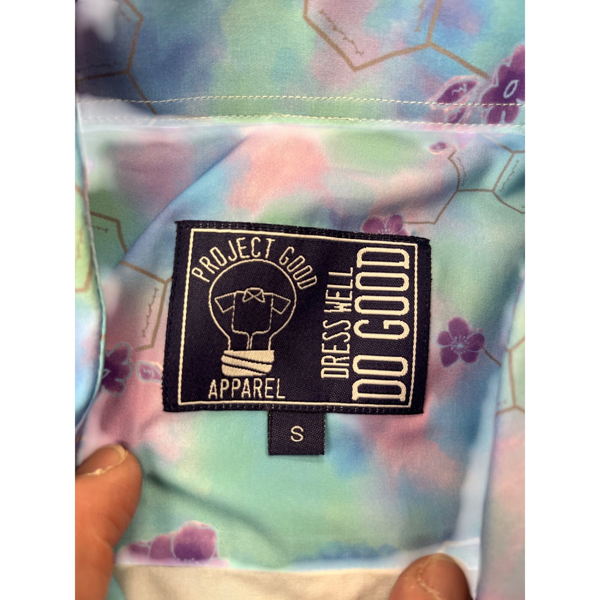 Other Project Good Apparel mens blue pink short sleeve buttondown Size US S / EU 44-46 / 1 - 5 Thumbnail