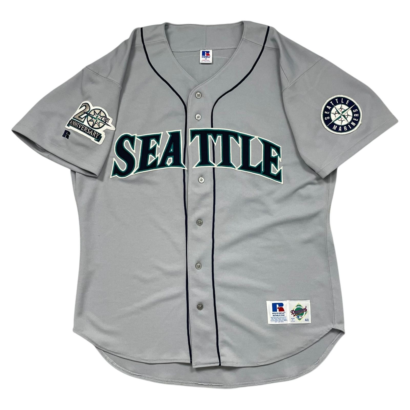 MLB 90s SEATTLE MARINERS ALEX RODRIGUEZ #3 AUTHENTIC RUSSELL Size US XL / EU 56 / 4 - 2 Thumbnail