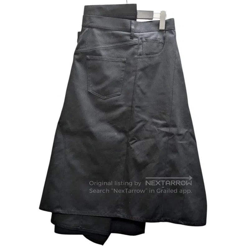 Junya Watanabe Junya Watanabe size XS Black Deconstructed Irregular Denim Size 23" - 3 Thumbnail