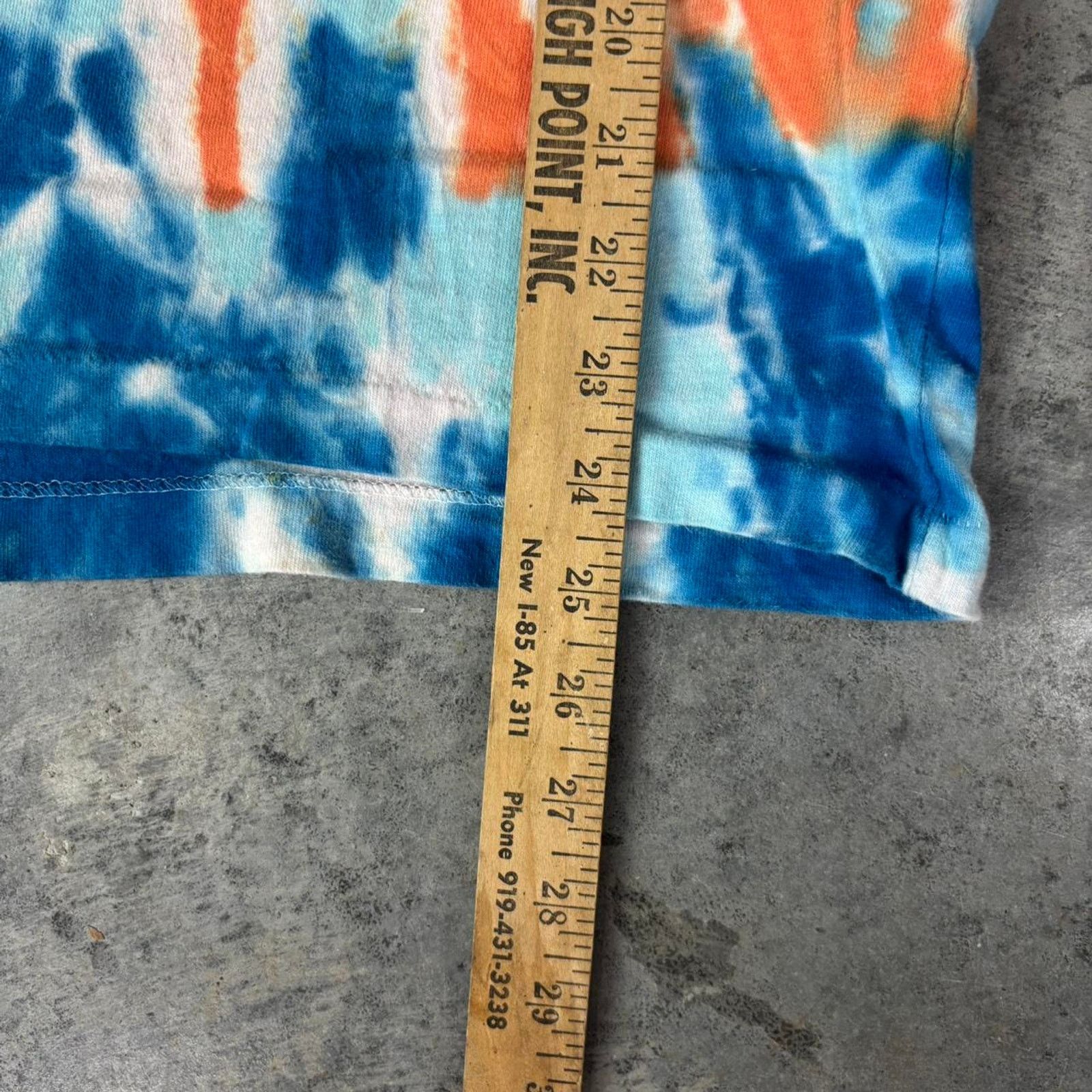 Hanes × Japanese Brand × Vintage Vintage 90s Single Stitch Tie Dye Henley T-shirt Size US L / EU 52-54 / 3 - 6 Thumbnail