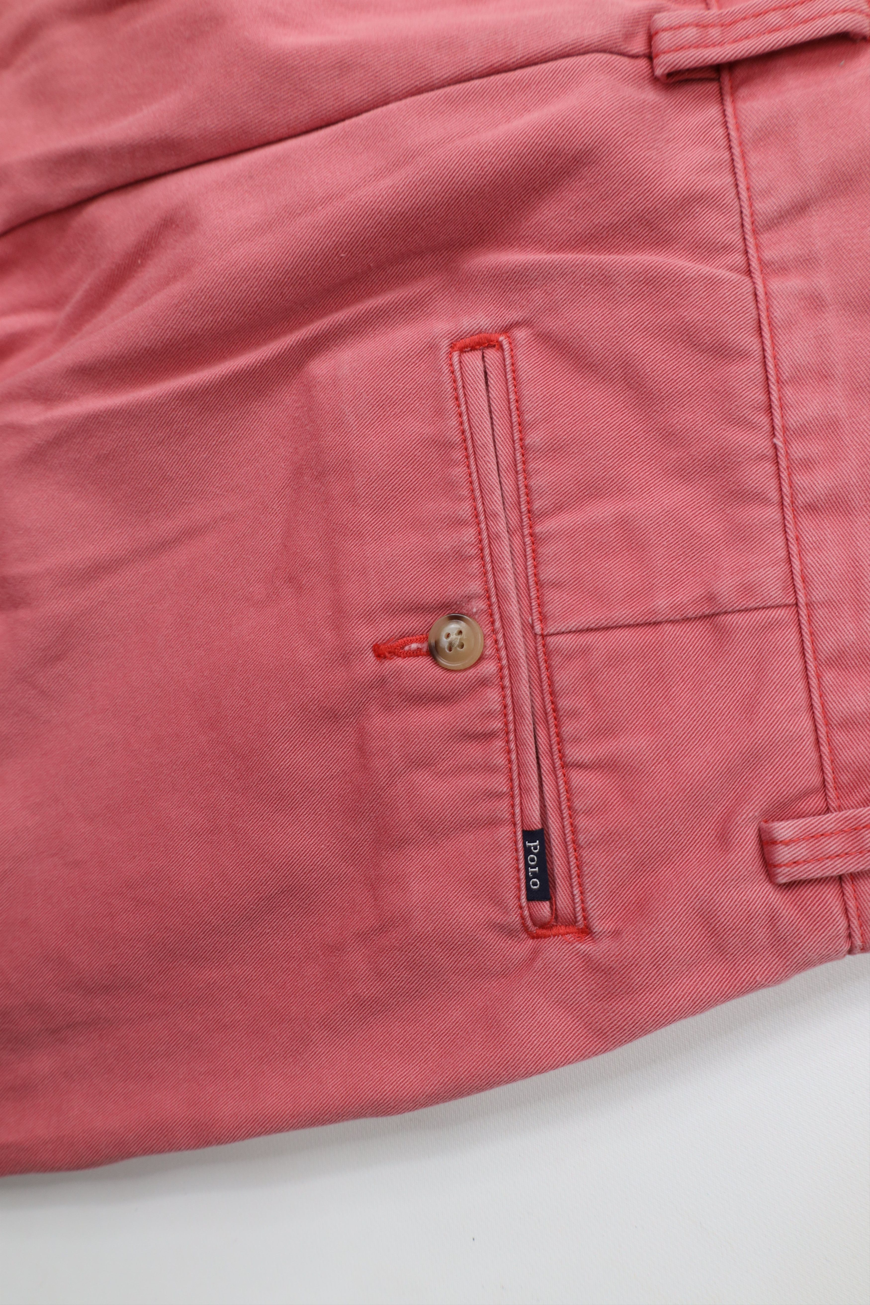 Ralph Lauren Vintage Ralph Lauren Stonewash Straight Leg Chino Pants Red Size US 33 - 14 Thumbnail