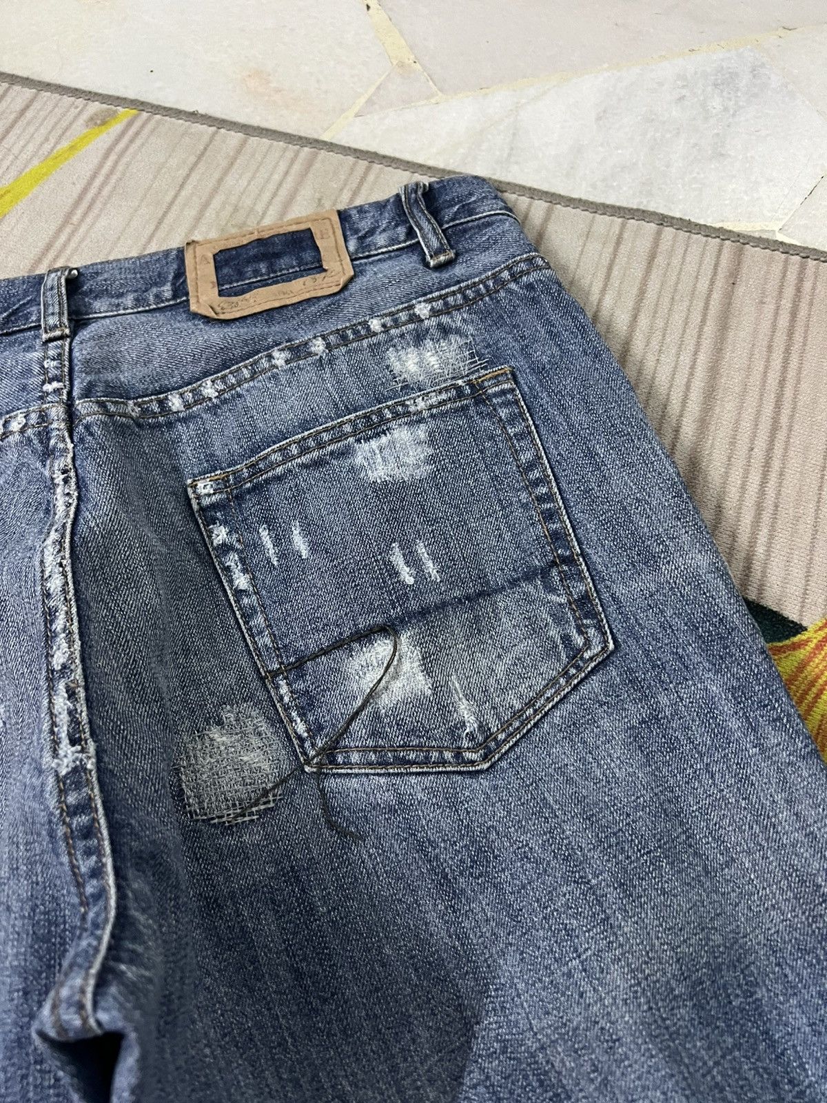 Abercrombie & Fitch 💥Flare💥Abercrombie & Fitch Distressed Faded Jean Size US 33 - 22 Thumbnail