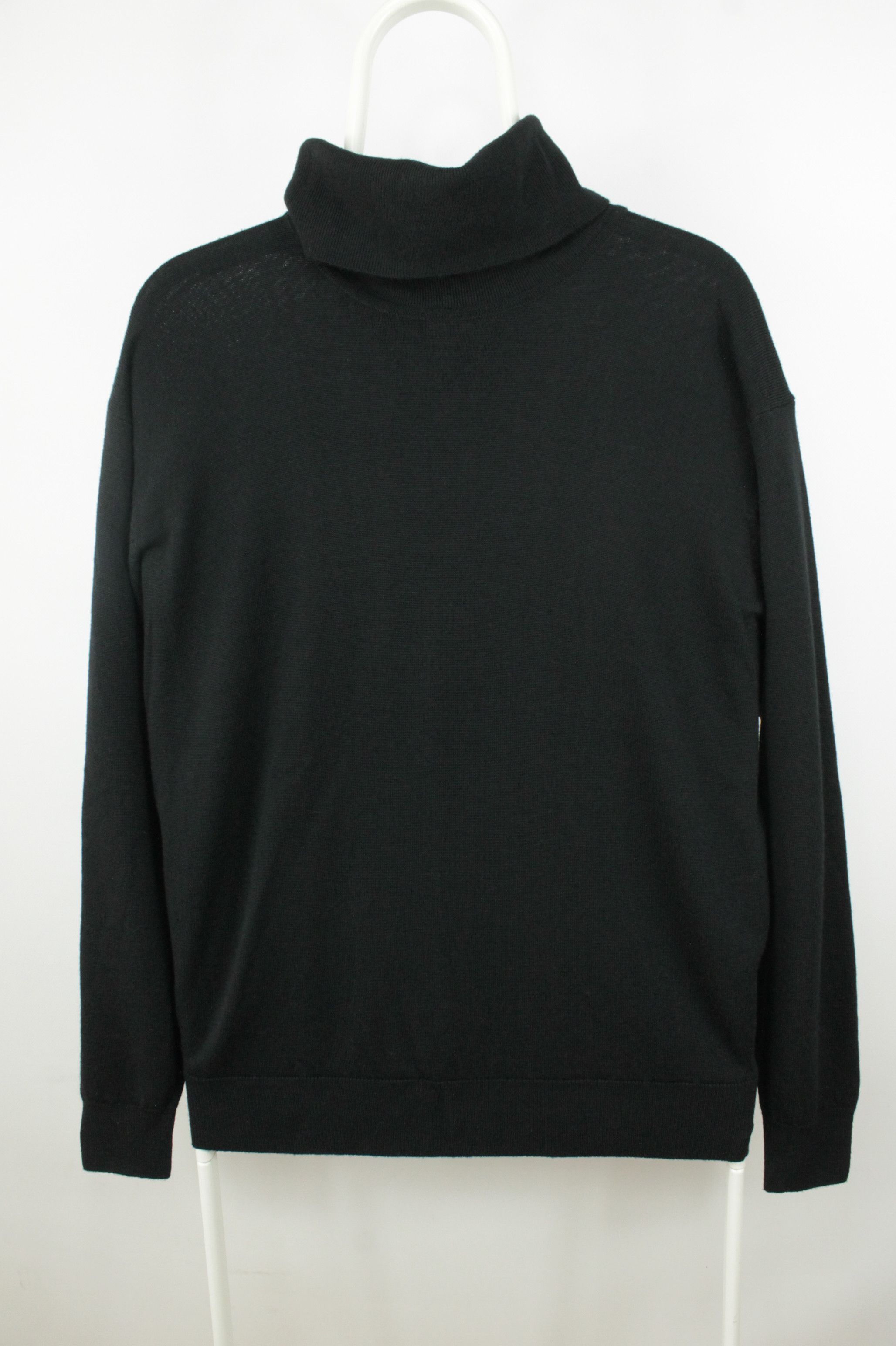 Vintage Vintage Mac Elton Black Wool Turtleneck Sweater Men's Size US L / EU 52-54 / 3 - 1 Thumbnail
