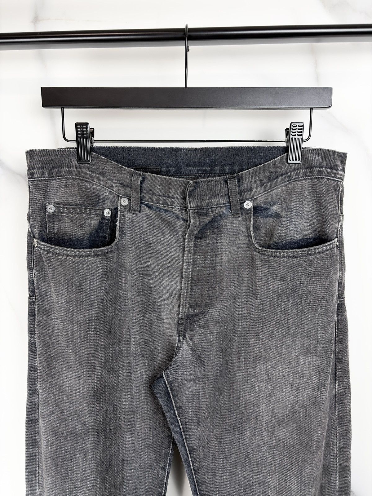 Dior Dior Homme Hogwash Gray Overdye Denim Jeans KVA Size US 31 - 3 Thumbnail