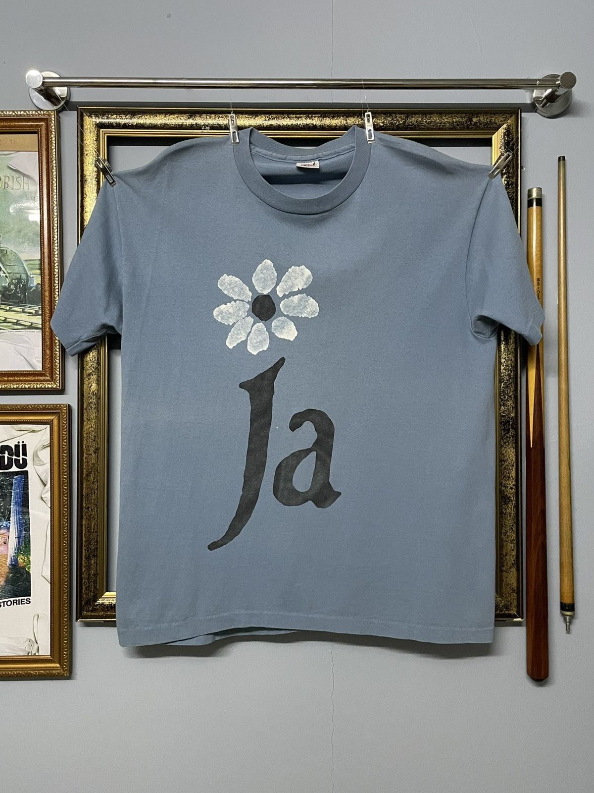 Vintage Vintage 1992 James Laid Art Flower Single Stitch Faded Tee Size US XL / EU 56 / 4 - 1 Thumbnail
