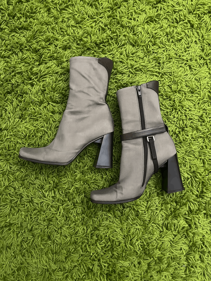 Prada FW1999 Cargo Pocket Heeled Ankle Boots Size US 6 / IT 36 - 4 Thumbnail