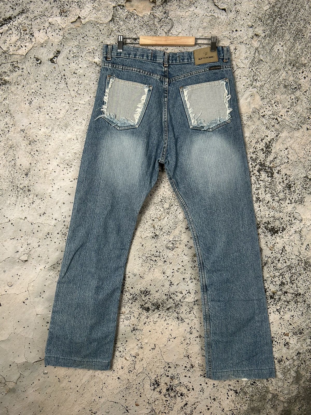 Other Vintage Avantgarde Grunge Denim Pants Distressed Rock Punk Size US 36 / EU 52 - 4 Thumbnail