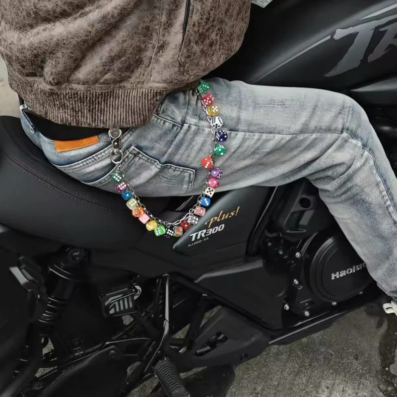 Other Streetwear Colorful Dice Pants Chain Size ONE SIZE - 7 Thumbnail