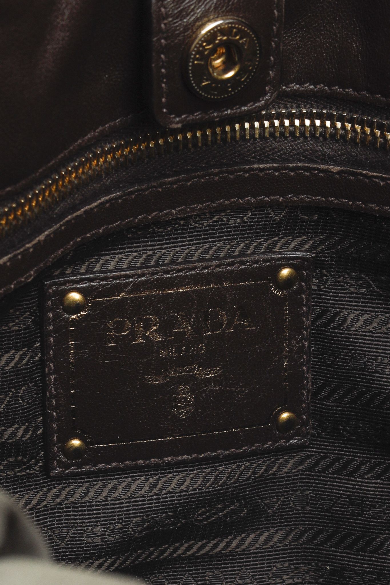 Prada Prada Green Tessuto Jacquard-Logo Leather-Trim 2-Way Bag Size ONE SIZE - 12 Thumbnail
