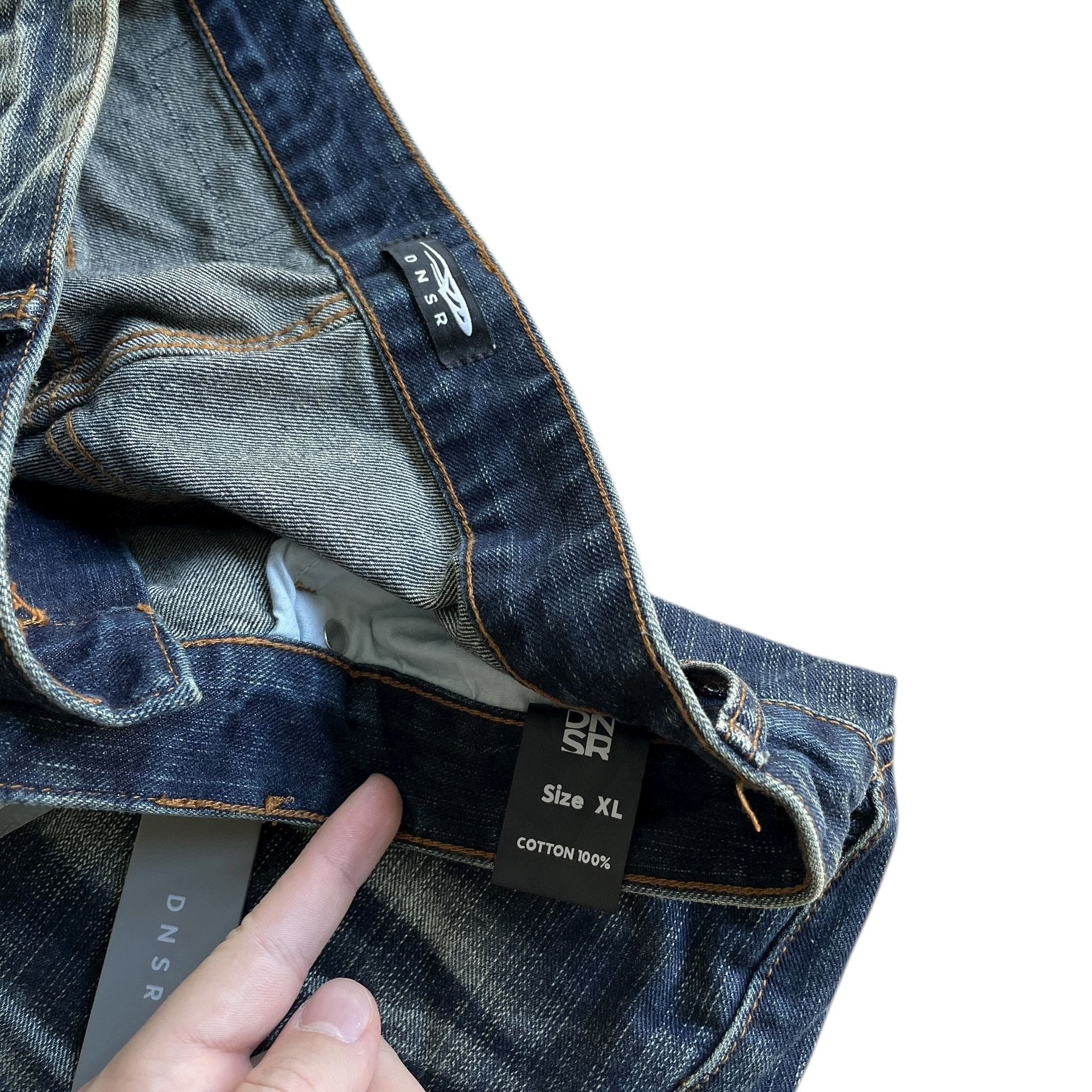 Japanese Brand Baggy skater hiphop washed and faded denim jeans Size US 34 / EU 50 - 4 Thumbnail