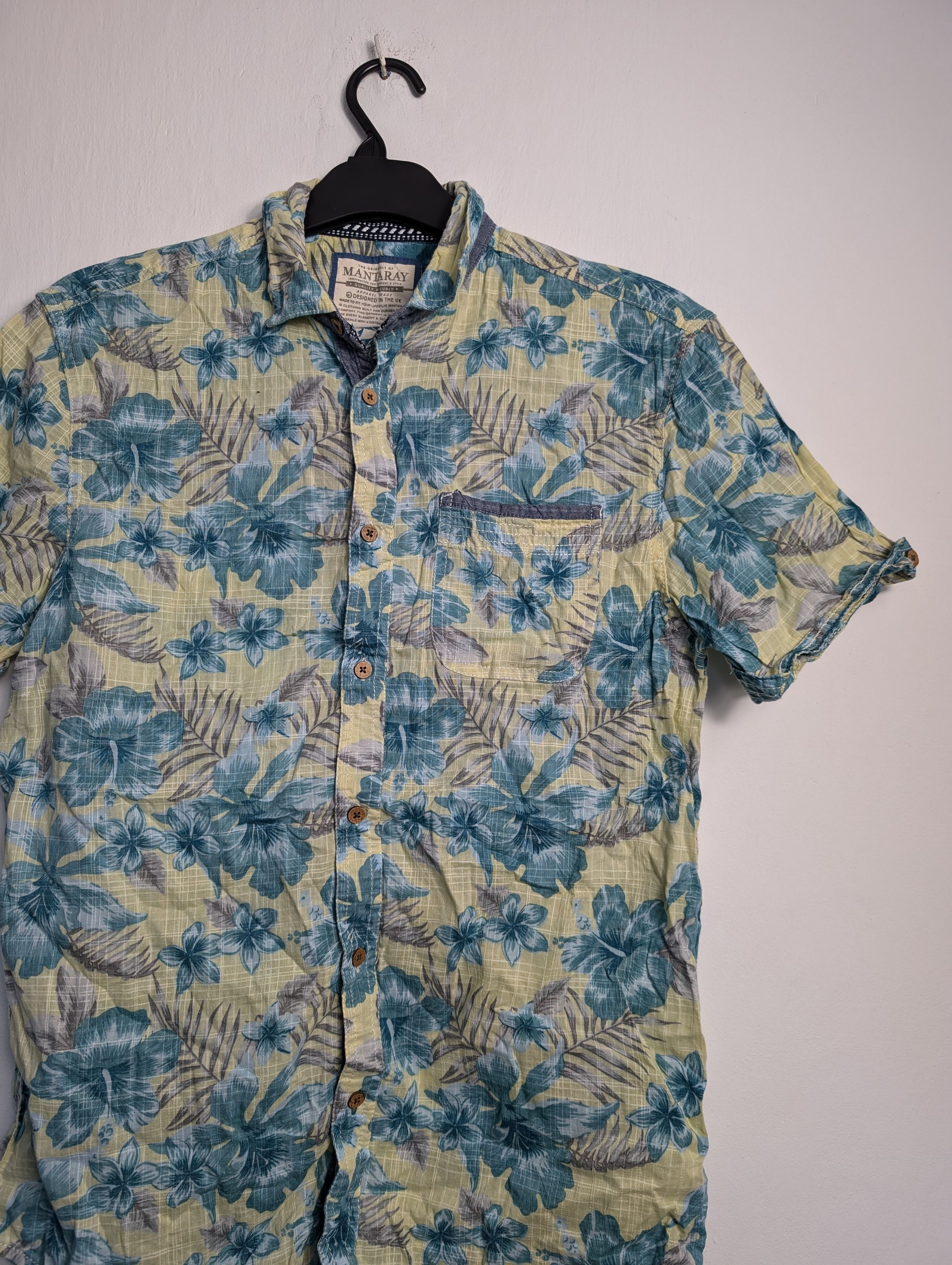 Vintage Vintage Y2K Hawaiian Shirt - Summer Floral Palm Tree Print Size US S / EU 44-46 / 1 - 2 Thumbnail