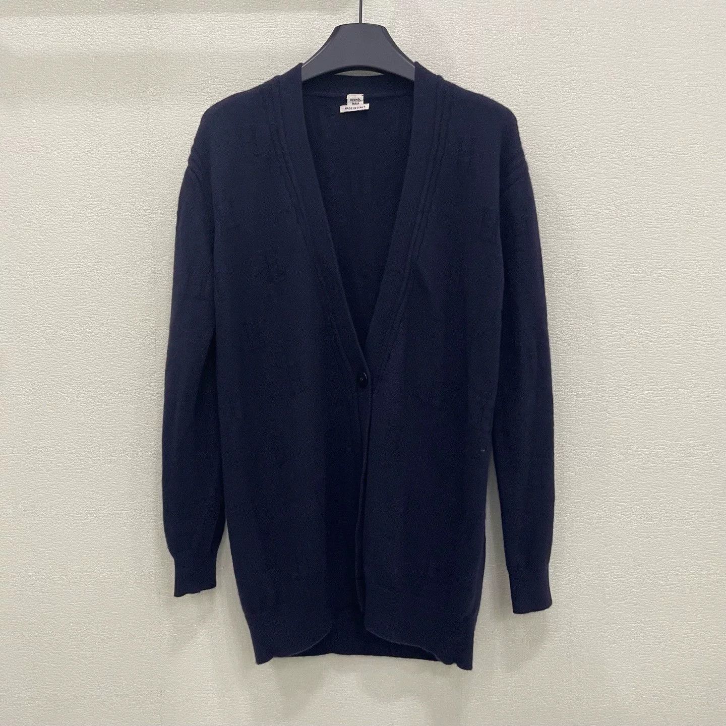 Hermes navy blue Hermes knit cardigan for women Size US S / EU 44-46 / 1 - 1 Thumbnail
