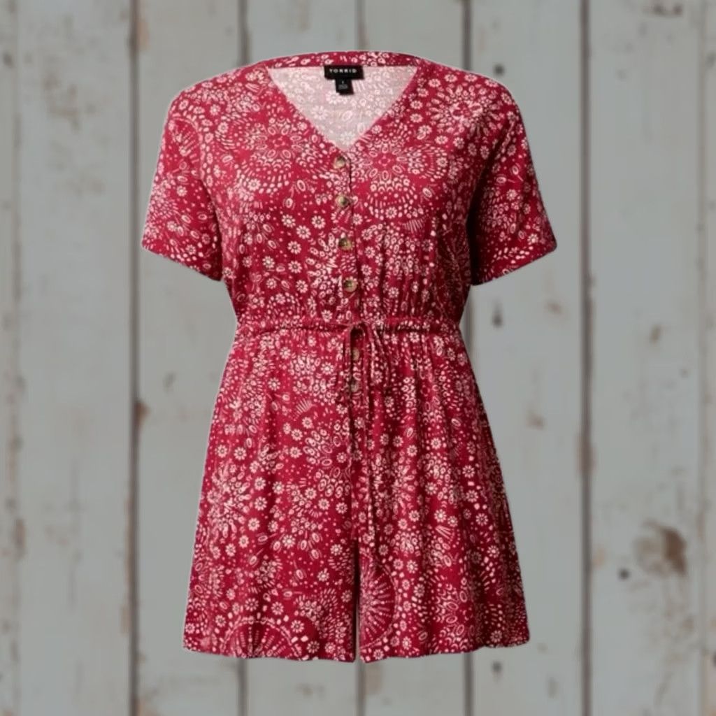 Torrid Torrid Romper Shirt? Wait. Size 40" / US 18 - 1 Thumbnail